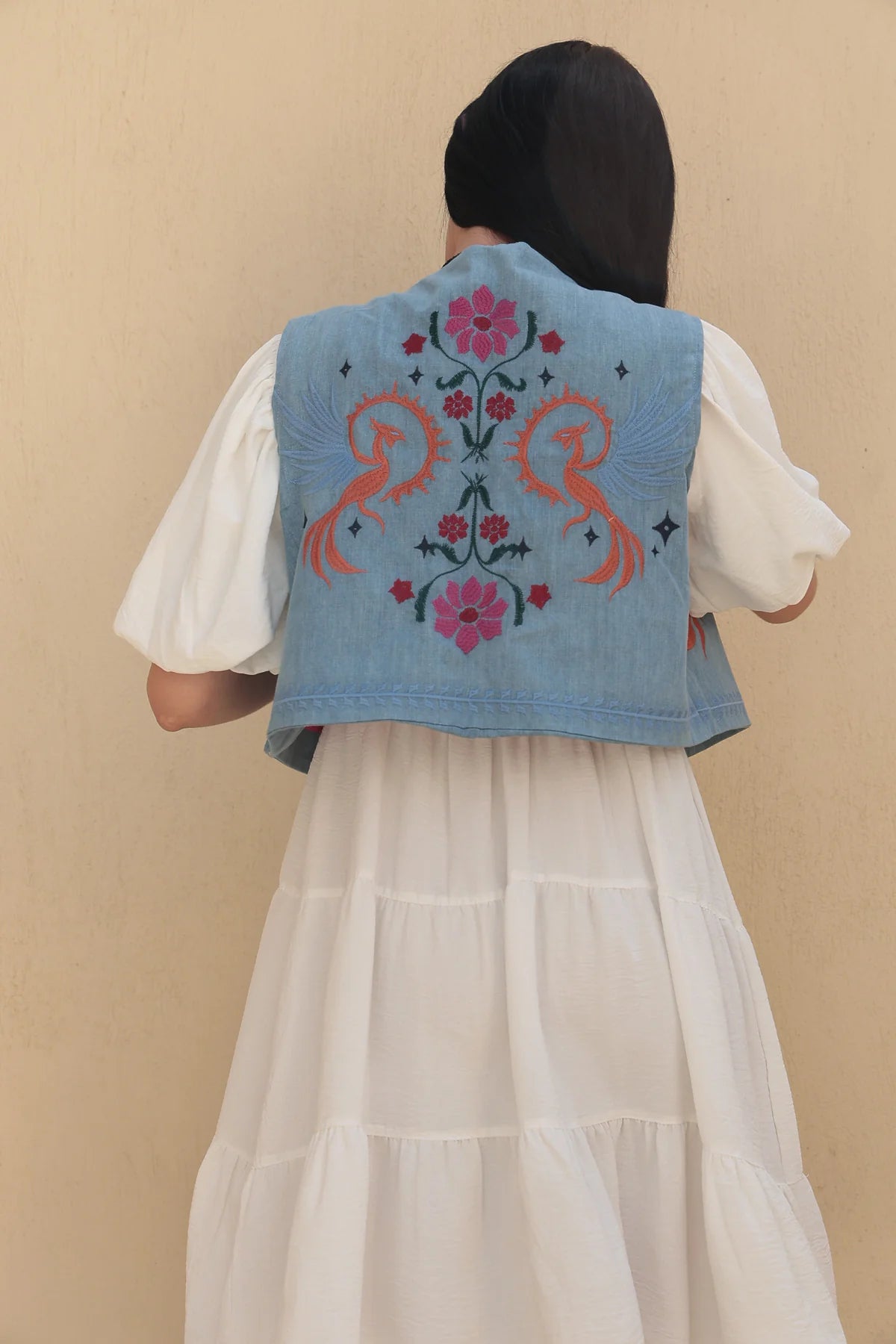 Ashes in the Mirror Denim Vest - Callista