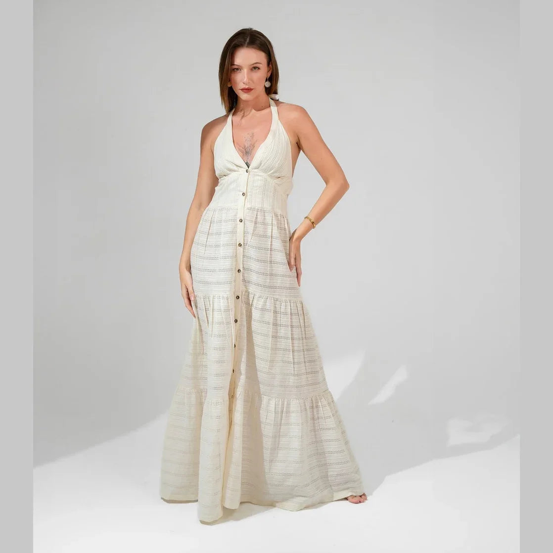 KC Shop - Camille Halter Neck Maxi Dress 2