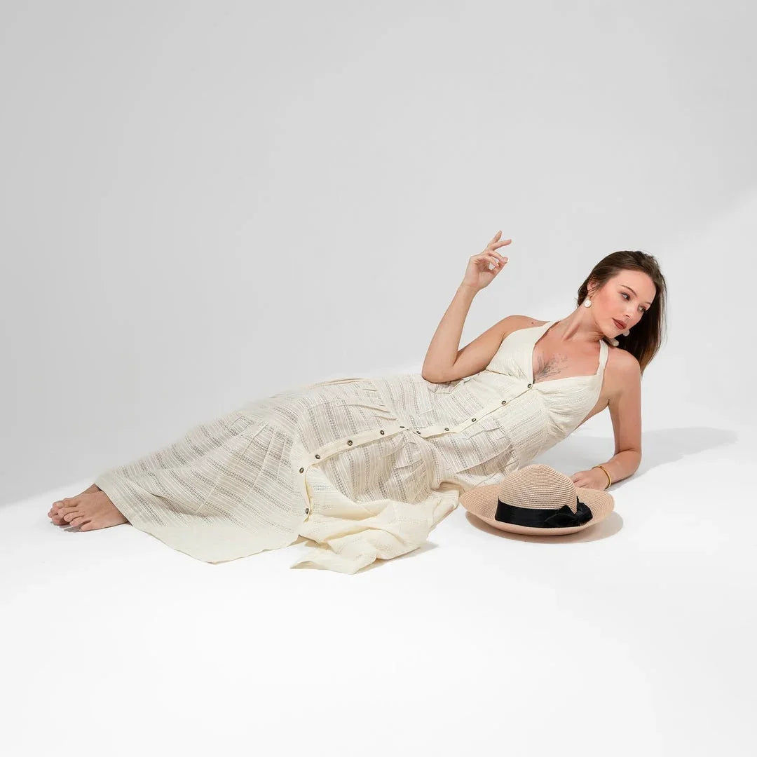 KC Shop - Camille Halter Neck Maxi Dress 4