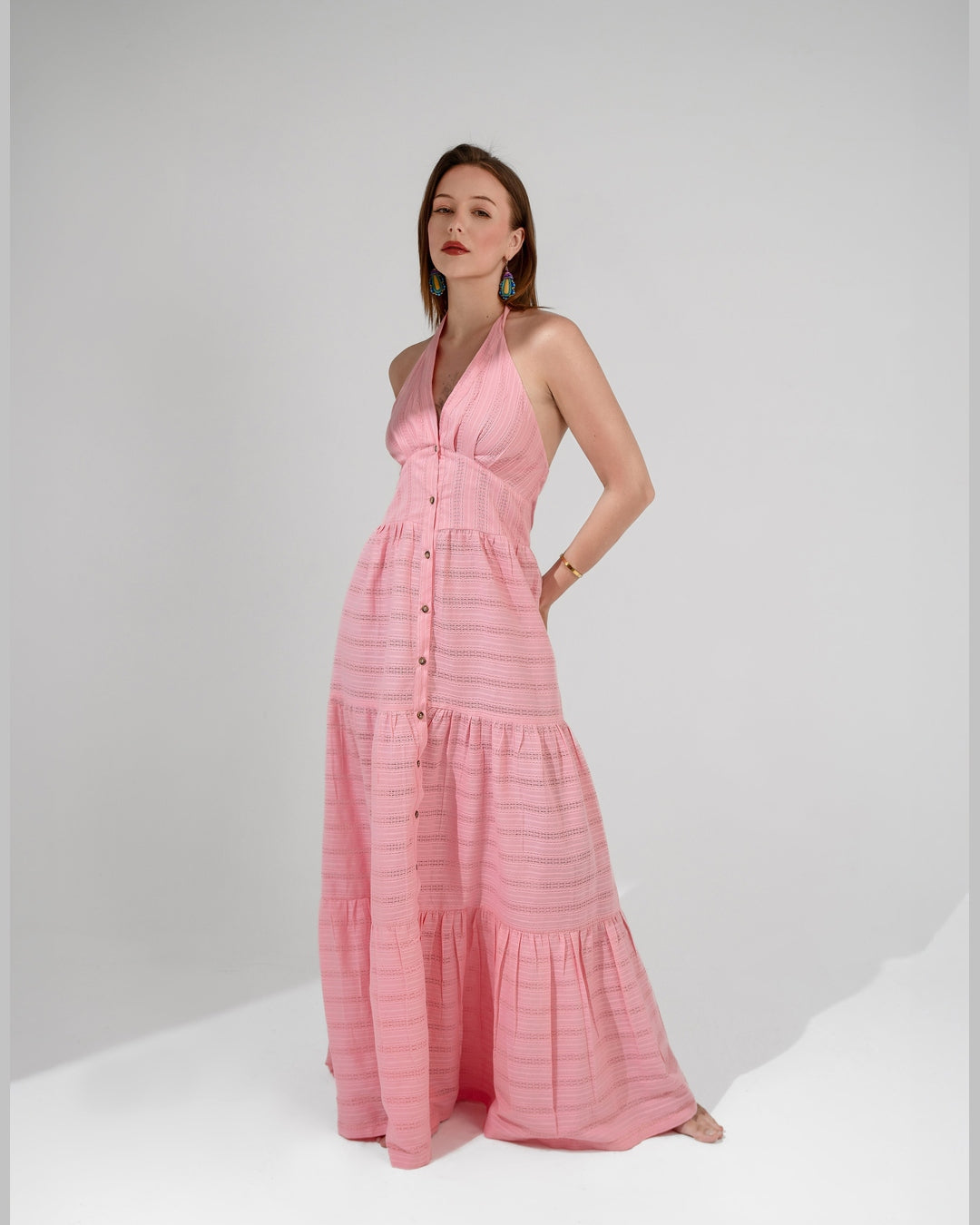 KC Shop - Camille Halter Neck Maxi Dress 10