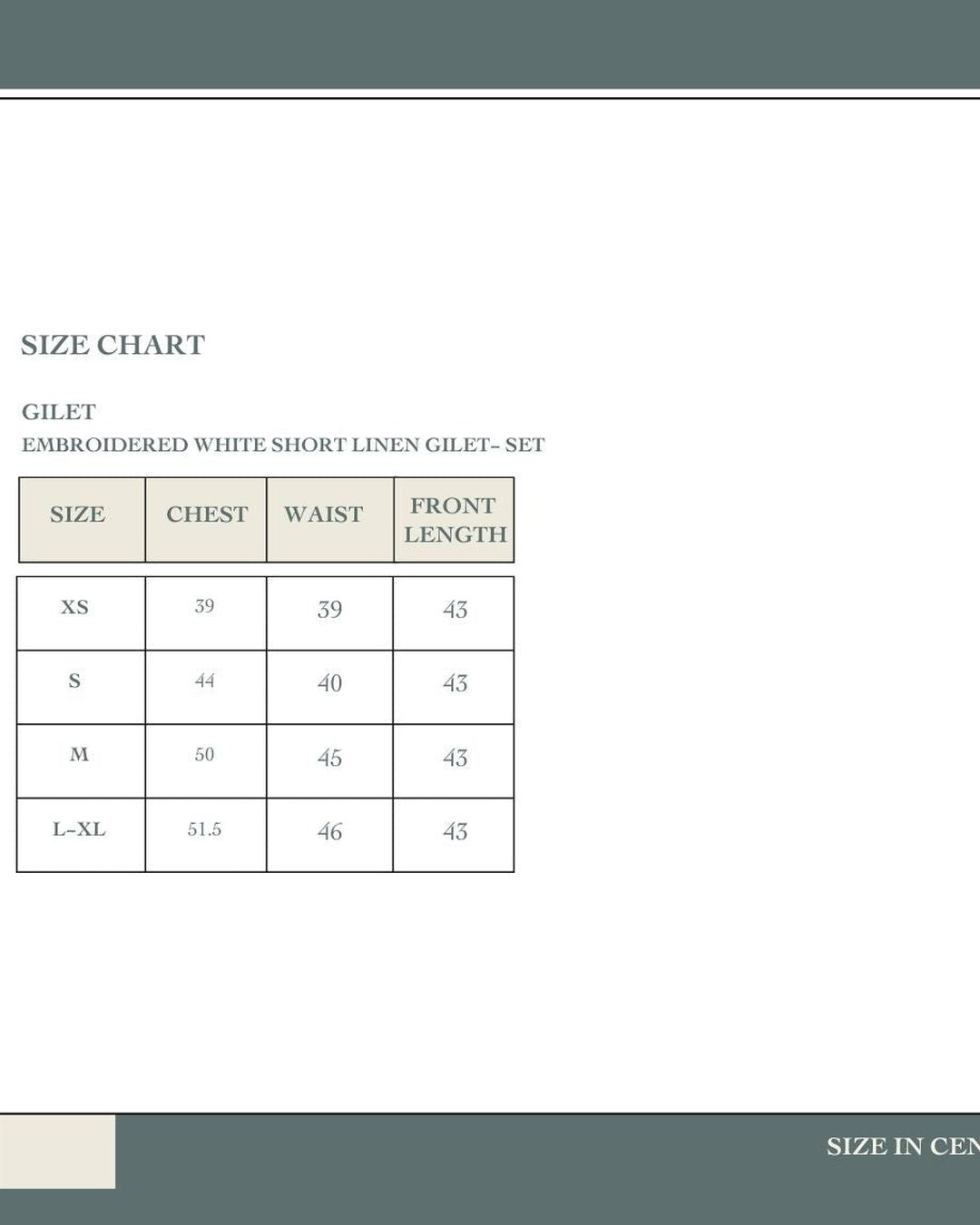 KC Shop - Embroidered White Short Linen Gilet 6