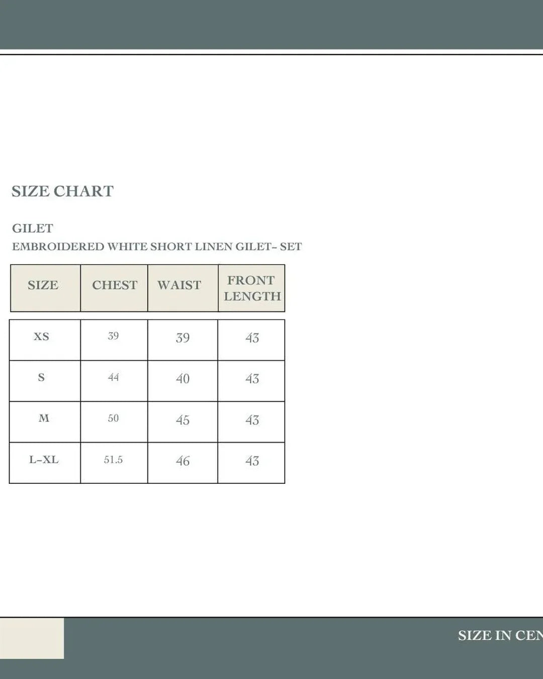 KC Shop - Embroidered White Short Linen Gilet 7