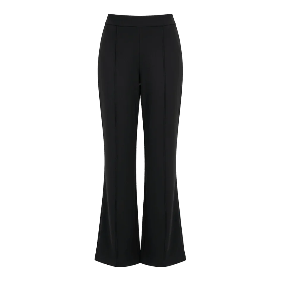KC Shop - Black High-Waist Flared Trousers 7