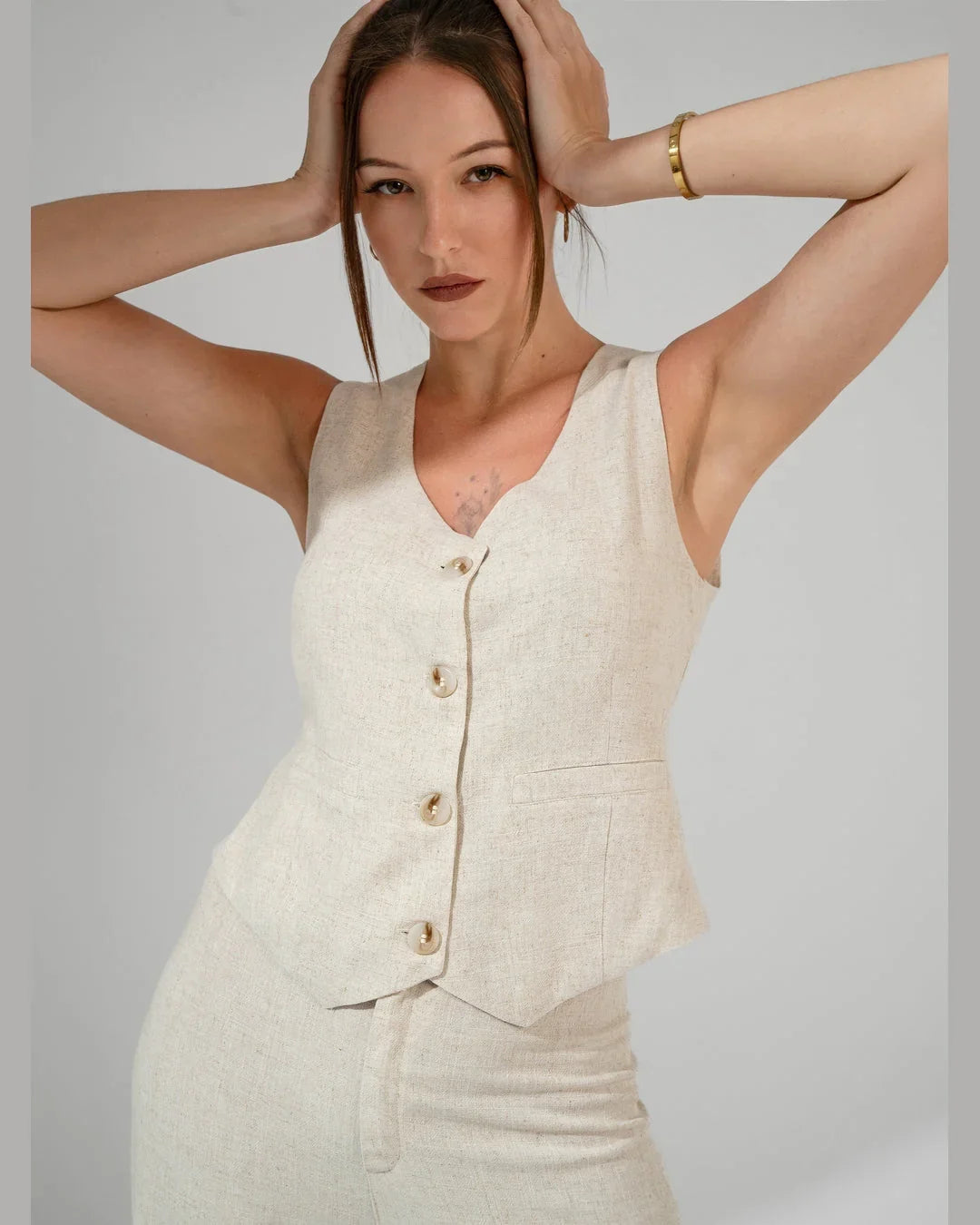 KC Shop - Linen Suit Waistcoat 1