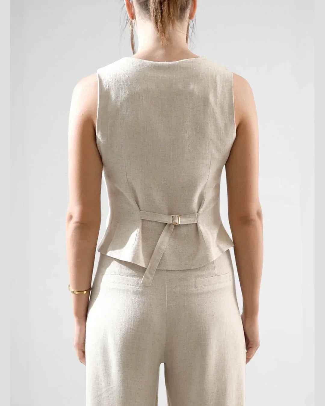 Linen Suit Waistcoat - KC Shop