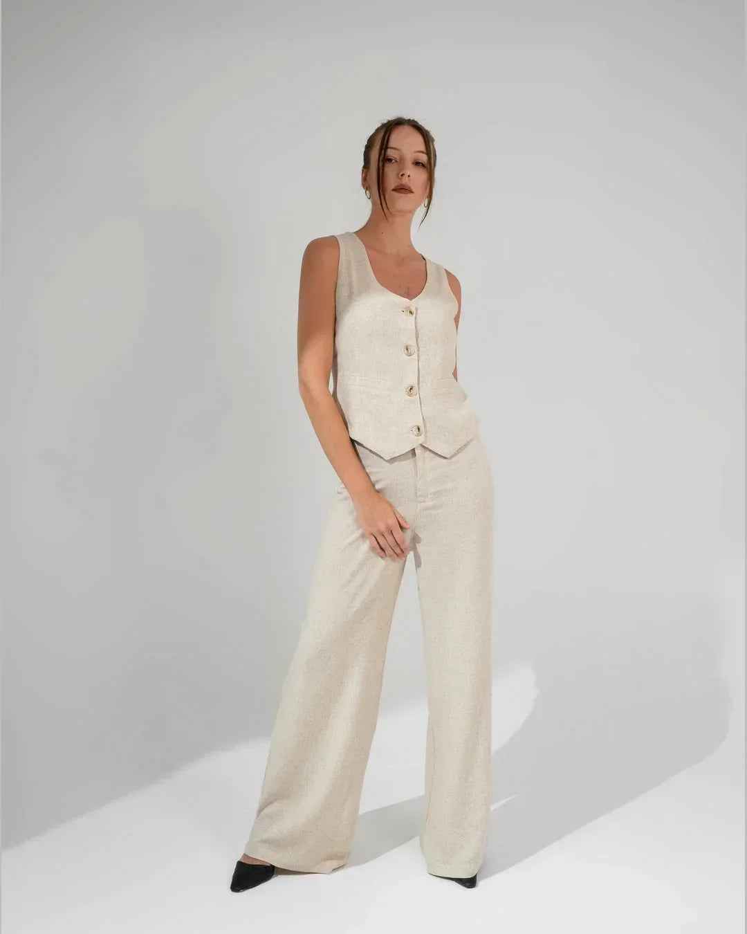Linen Suit Waistcoat - KC Shop