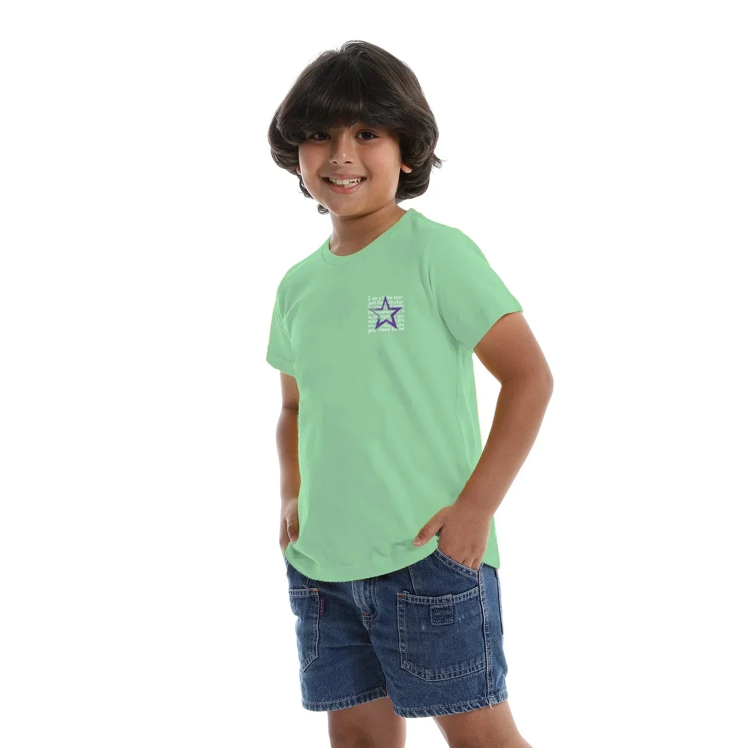 Ana Negm Kids SS T-Shirt-Mint Green - NAS Trends - Babazzaro