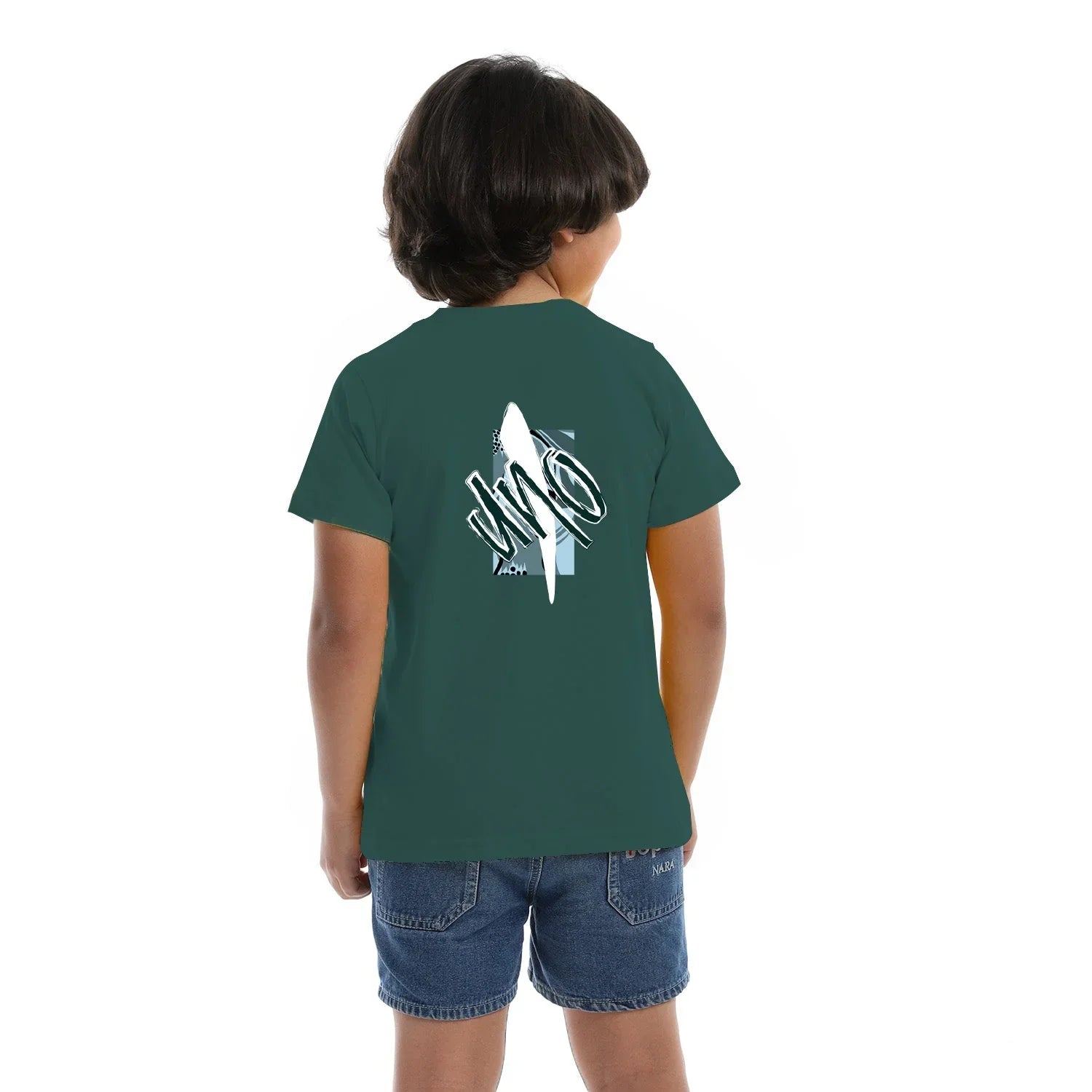 NAS Trends - Uno Kids SS T-Shirt - Petrol 3