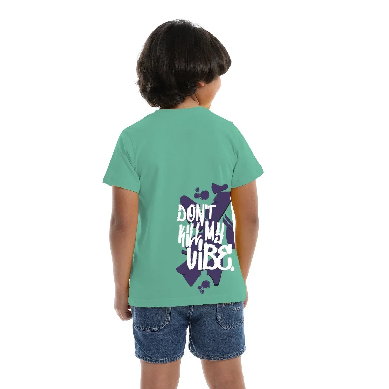 Vibe Kids SS T-Shirt - Mint Green - NAS Trends - Babazzaro