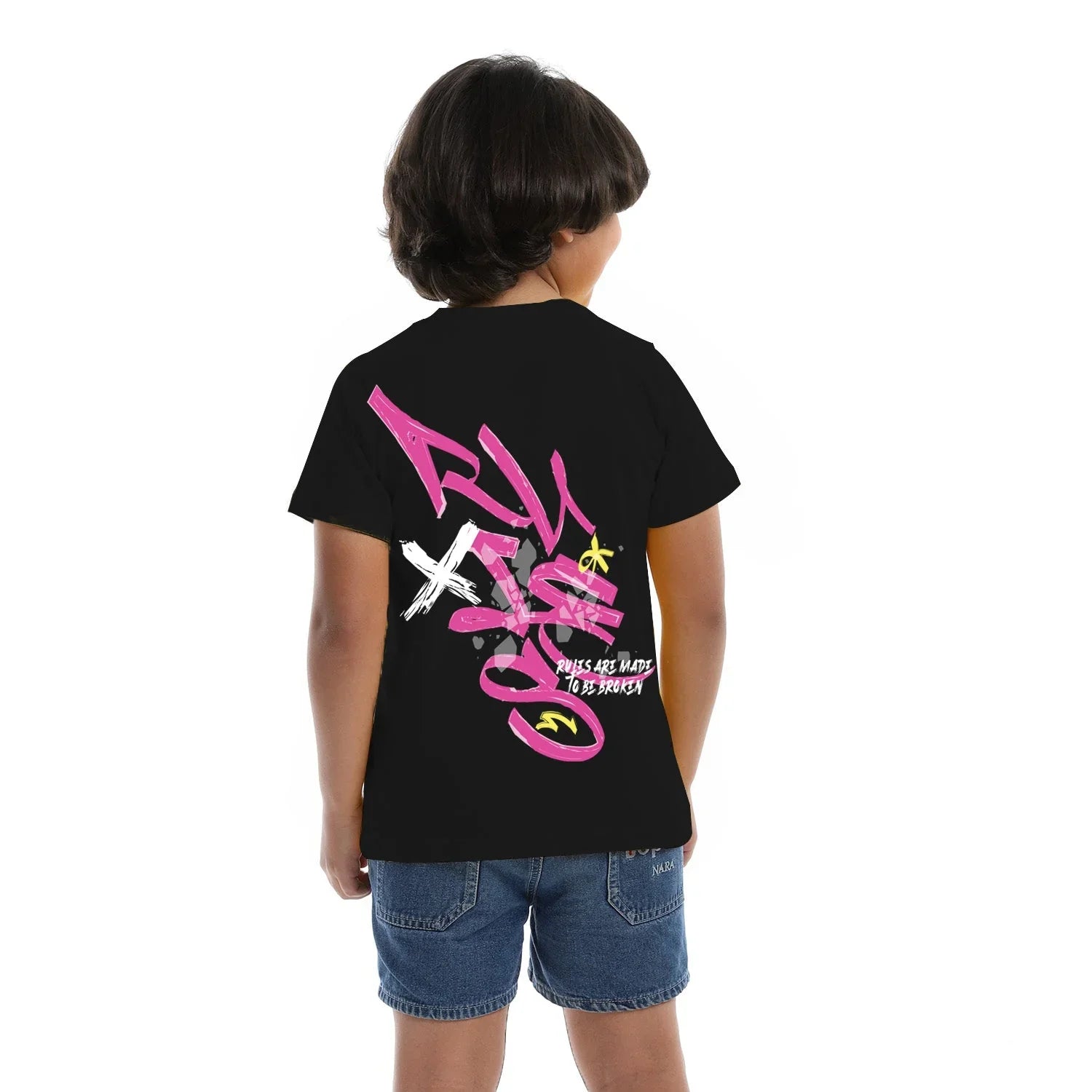 NAS Trends - Rules Kids SS T-Shirt - Black 1