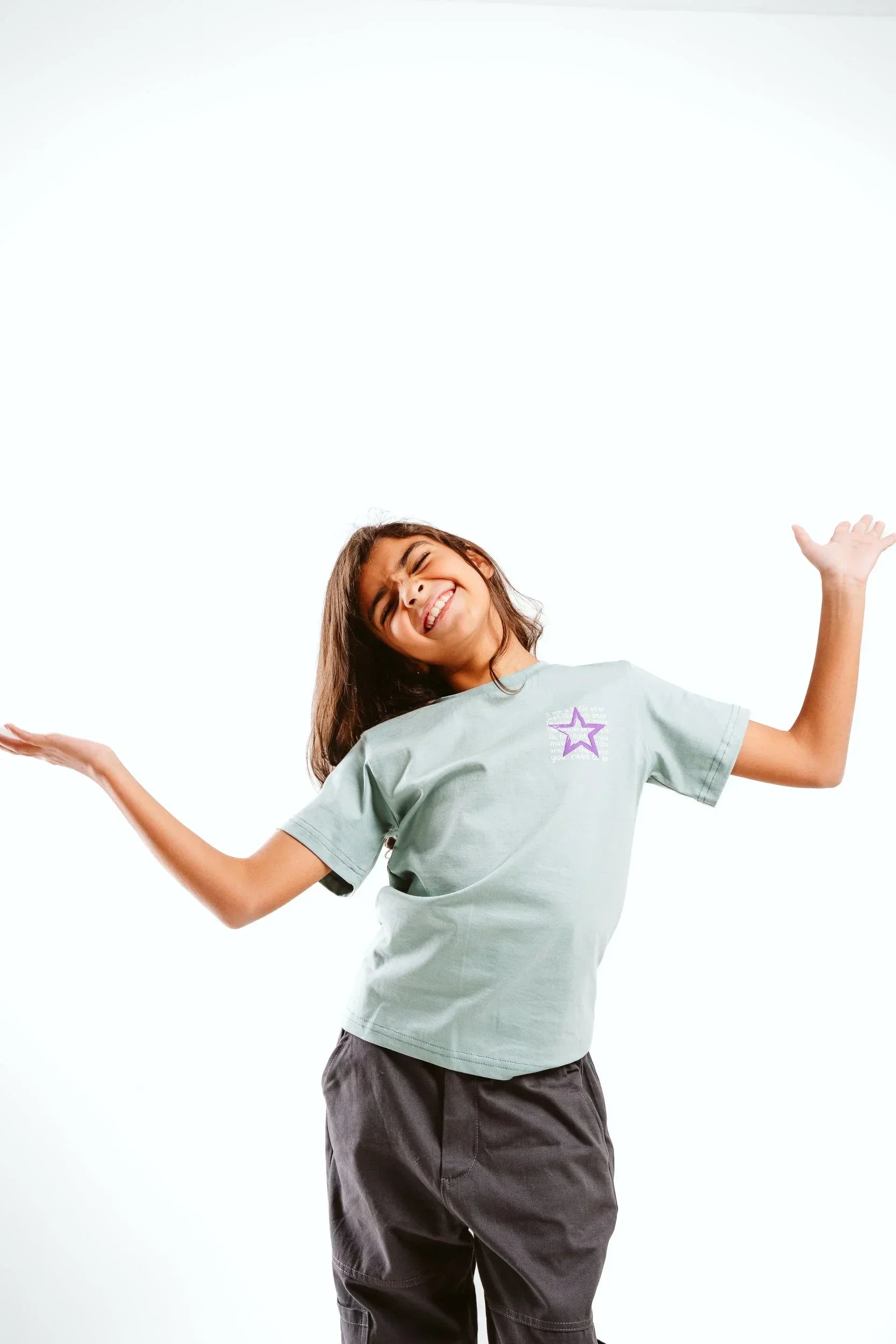 Ana Negm Kids SS T-Shirt-Mint Green - NAS Trends - Babazzaro