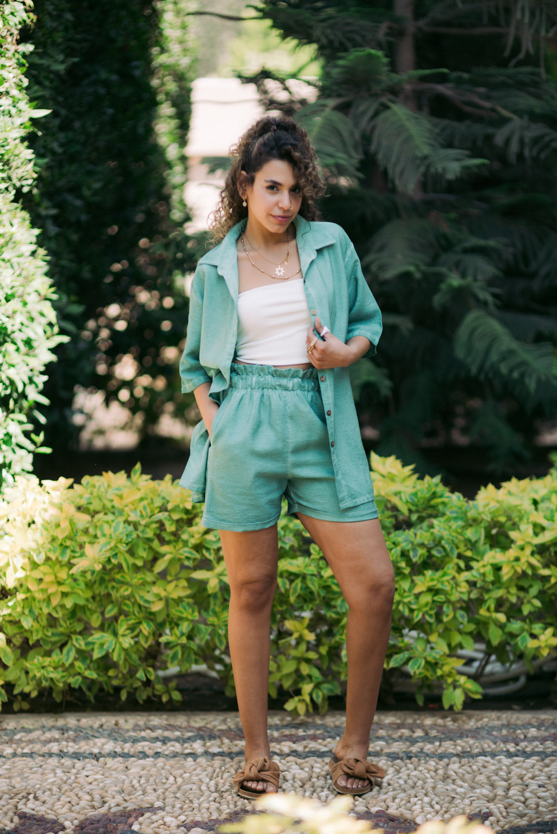 Kanza - Sleek Linen Shorts 4
