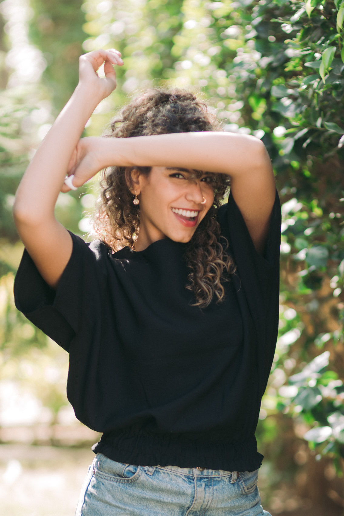 Kanza - Butterfly-Inspired Linen Top 4