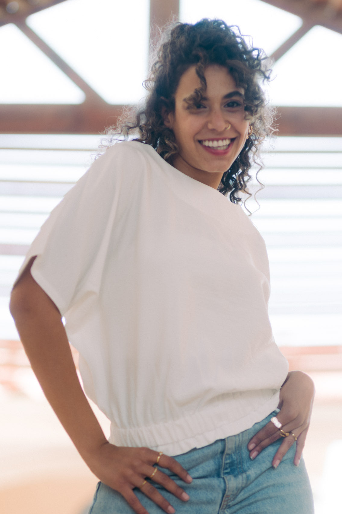 Kanza - Butterfly-Inspired Linen Top 3