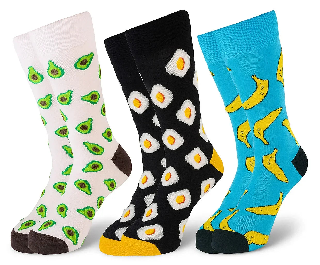 Women Set Of 3 Long Fruit Pattern 1 Sock Multi Color - Sam Socks - Babazzaro