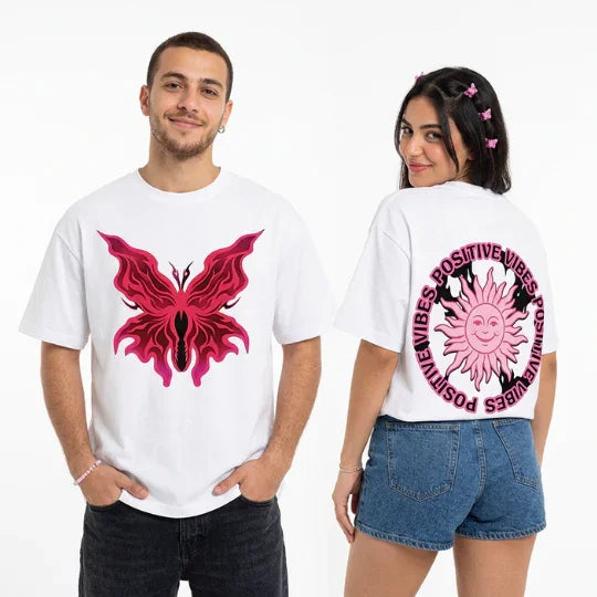 Pinky Butterfly Print - Mexici - Babazzaro