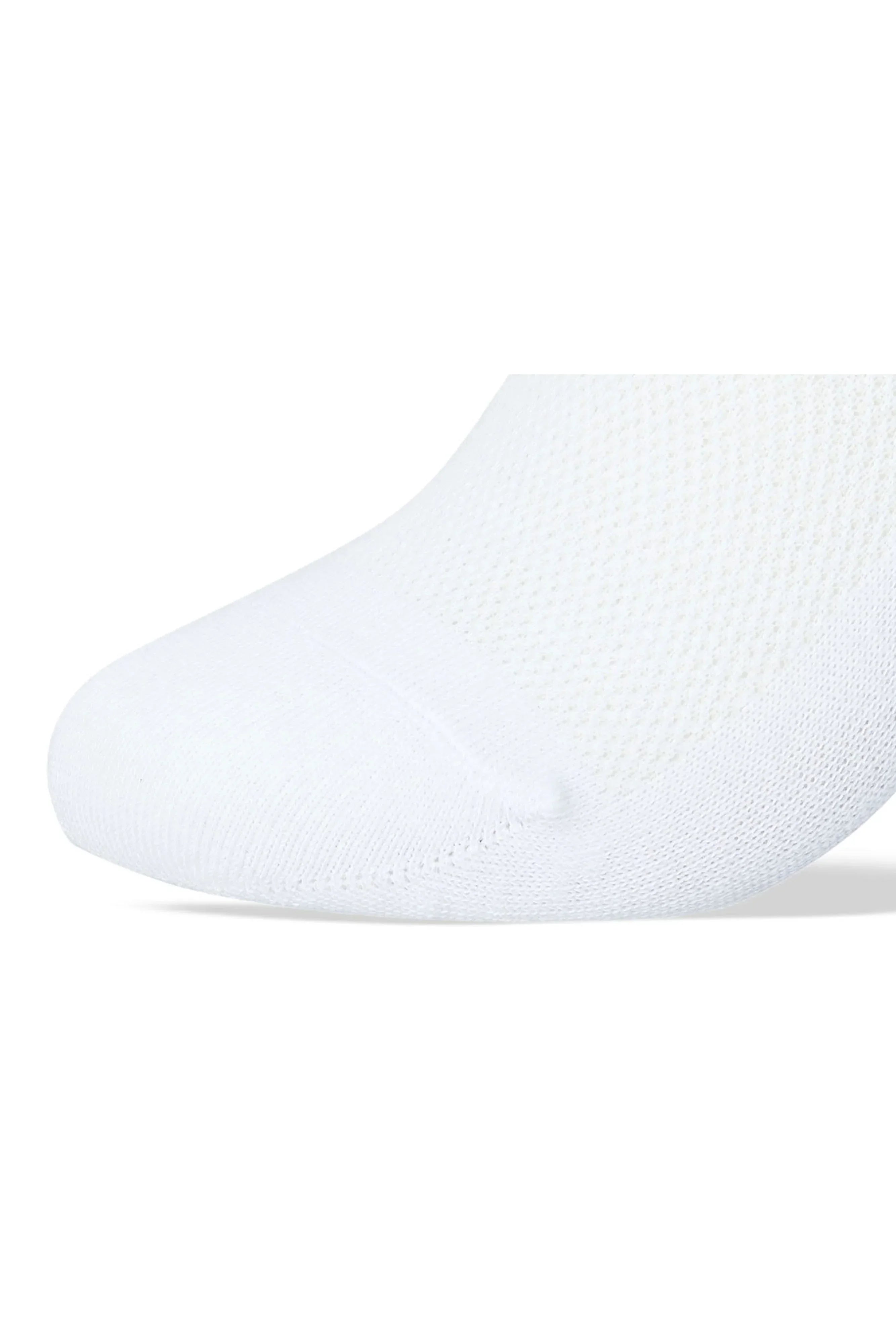 Men Set Of 3 No Show Nets Plain Socks White - Sam Socks - Babazzaro