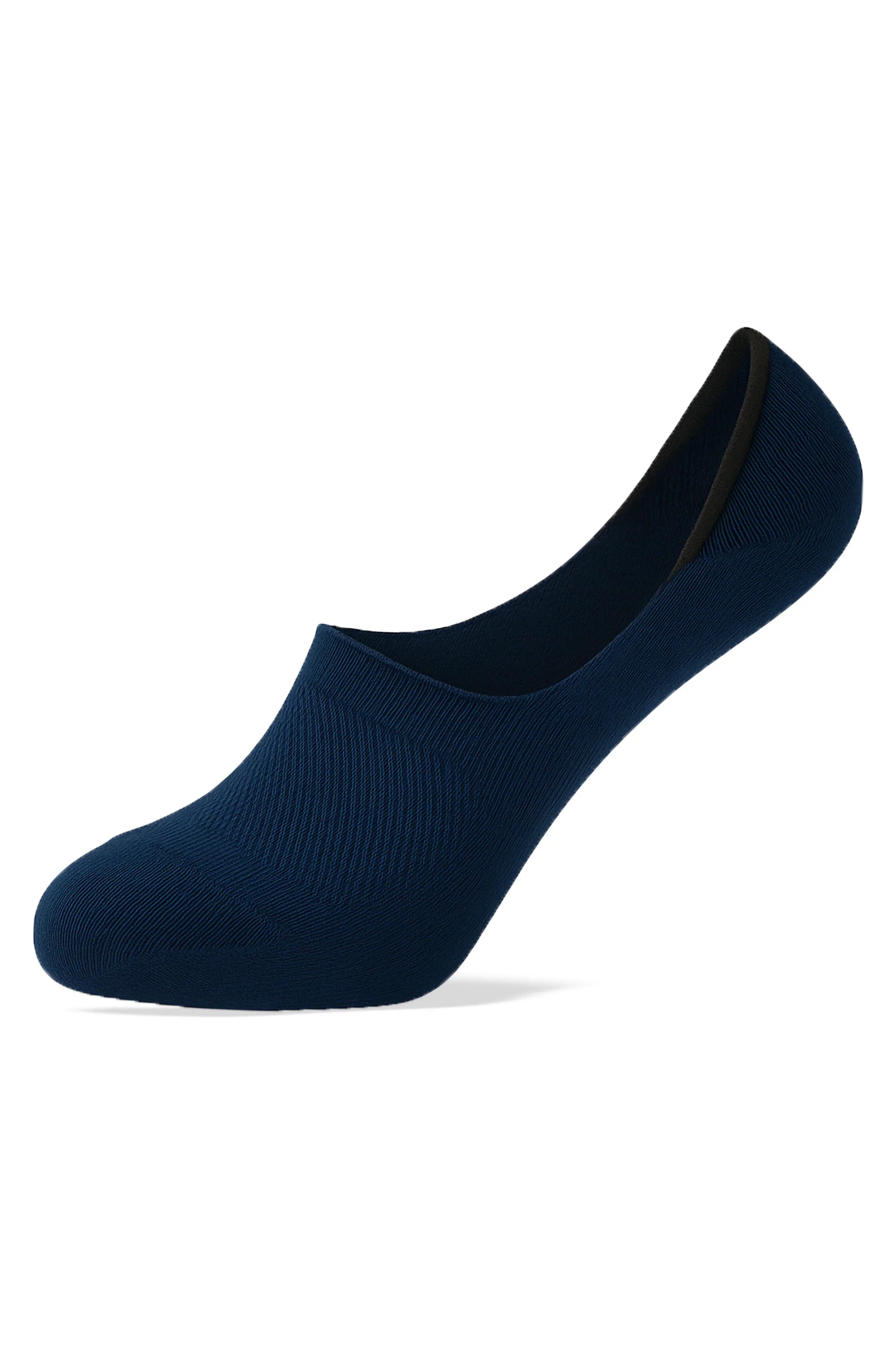 Men Set Of 3 Invisible Nets Silicon Socks ( Black-White-Blue ) - Sam Socks - Babazzaro