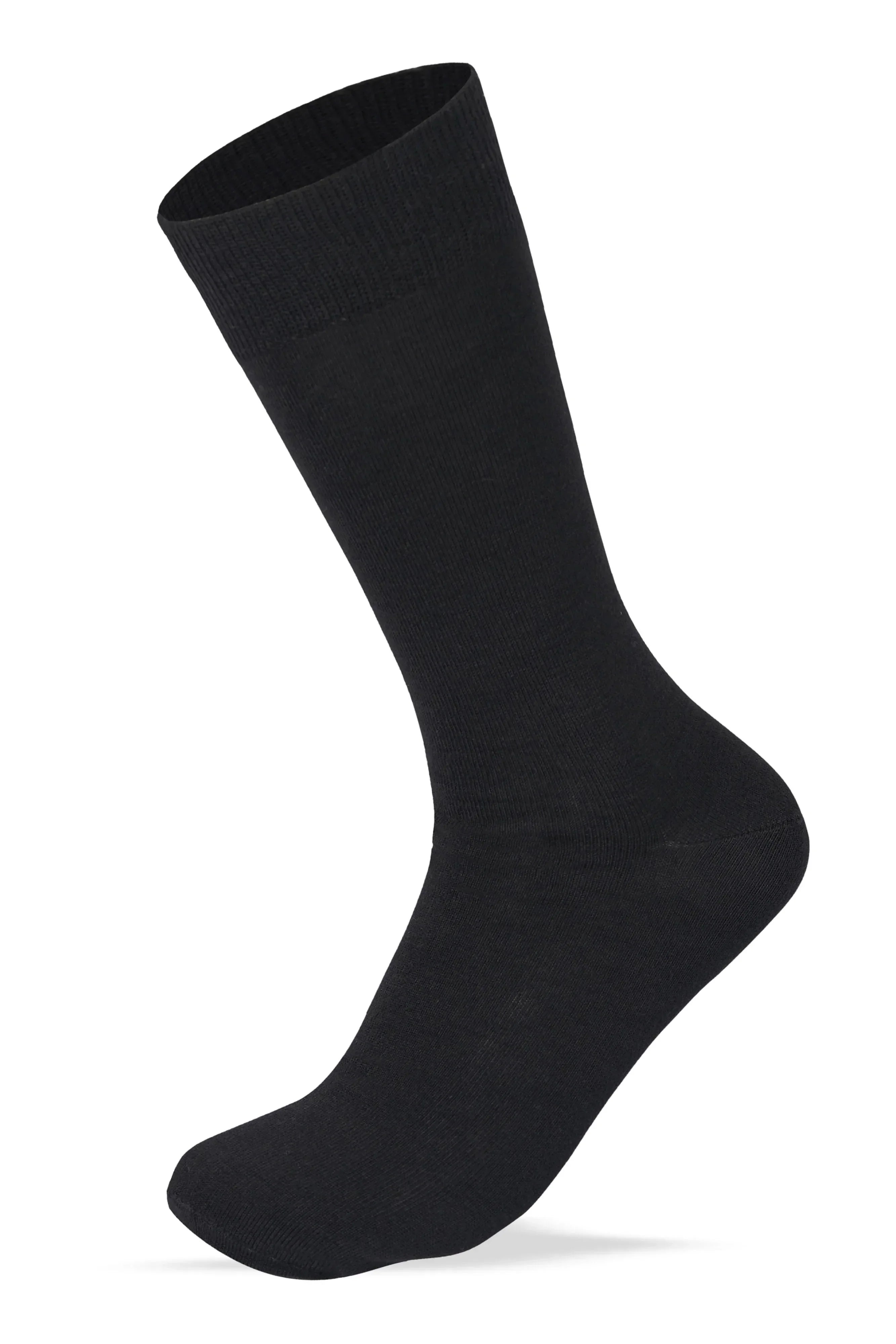 Men Set Of 6 Classic Socks Plain ( Black-Navy ) - Sam Socks - Babazzaro