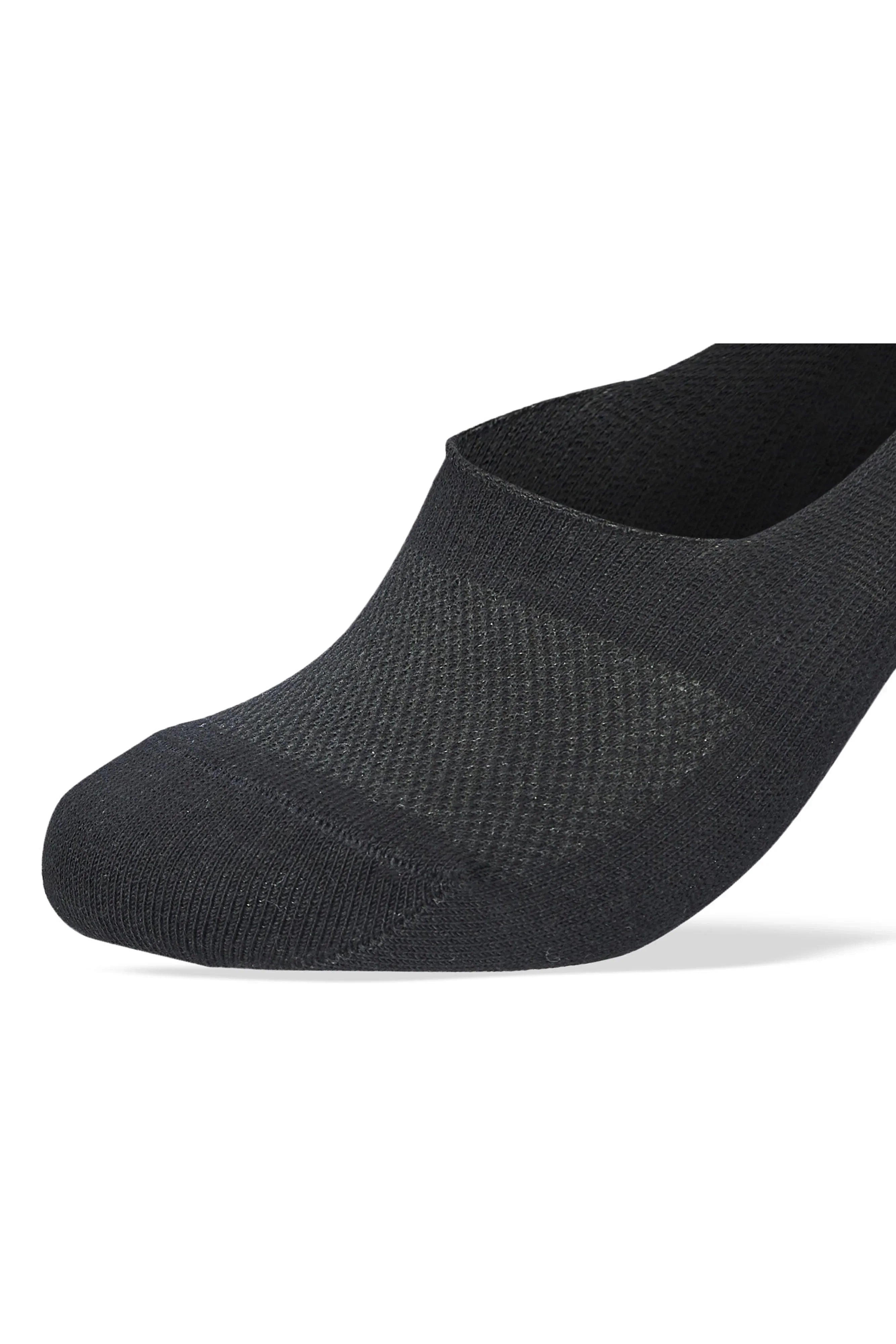 Men Set Of 3 Invisible Nets Silicon Socks Black - Sam Socks - Babazzaro
