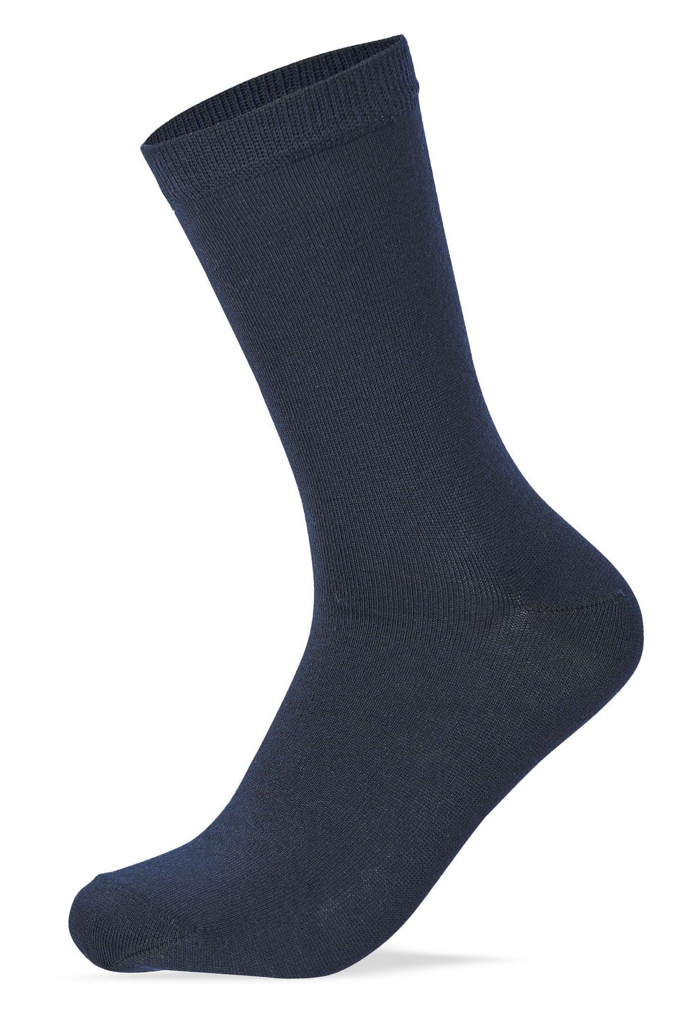 Women Set Of 6 Long Plain Socks Multicolour - Sam Socks - Babazzaro