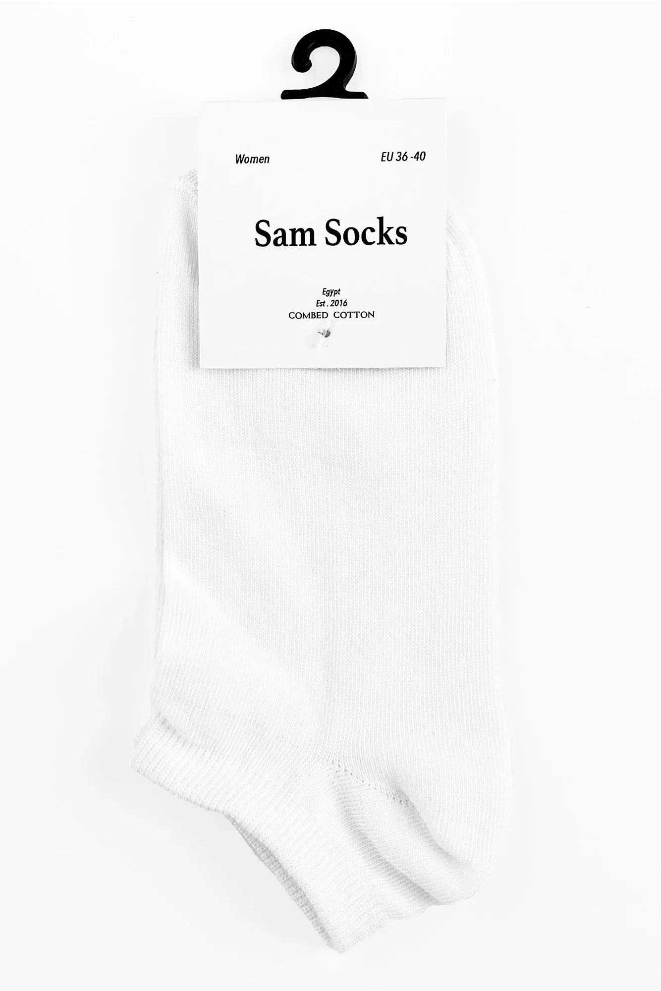 Women Set Of 5 Ankle Plain Socks White - Sam Socks - Babazzaro