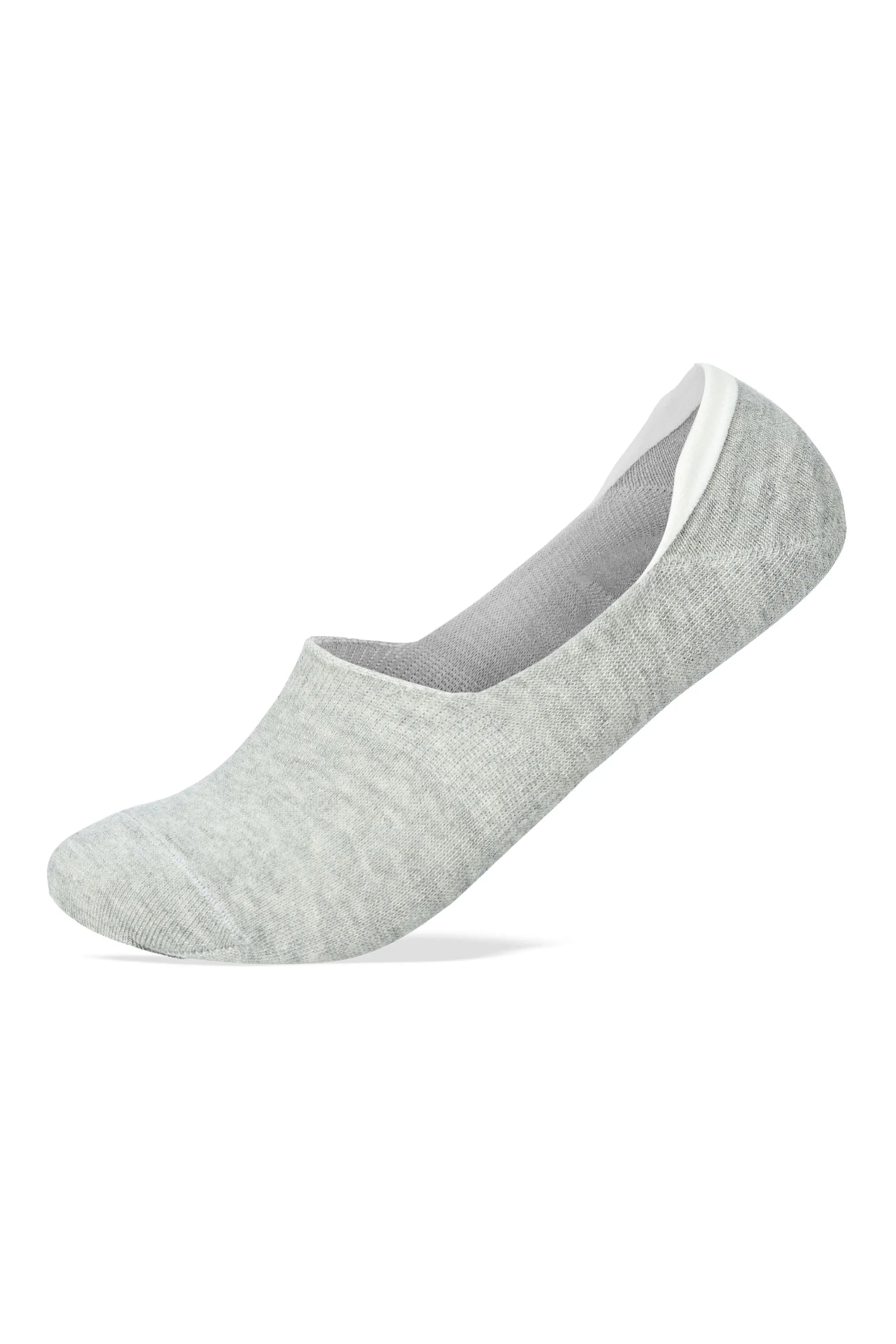 Men Set Of 6 Invisible Silicon Plain Socks Multicolor - Sam Socks - Babazzaro