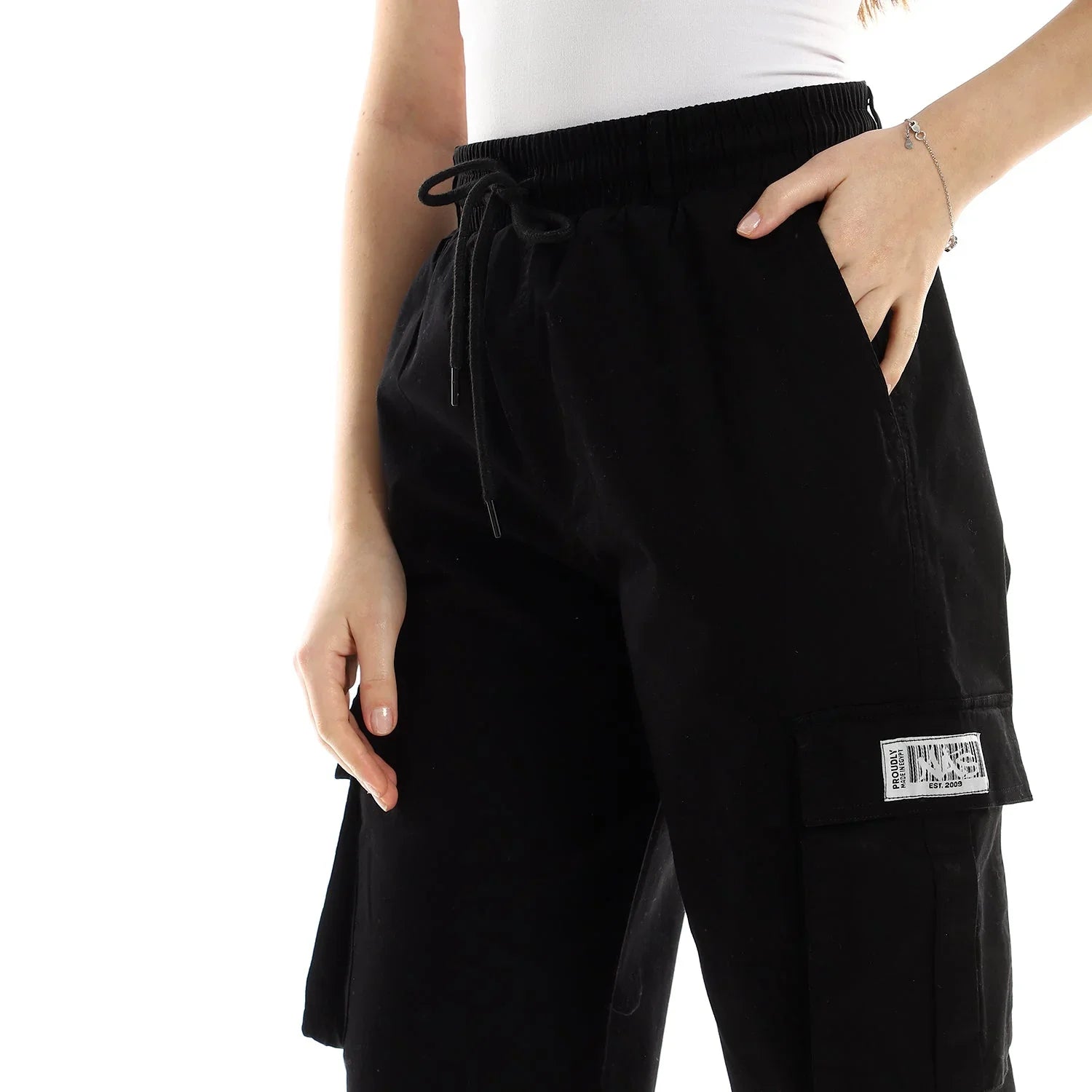 NAS Trends - Basic Unisex Cargo Pants - Black 5