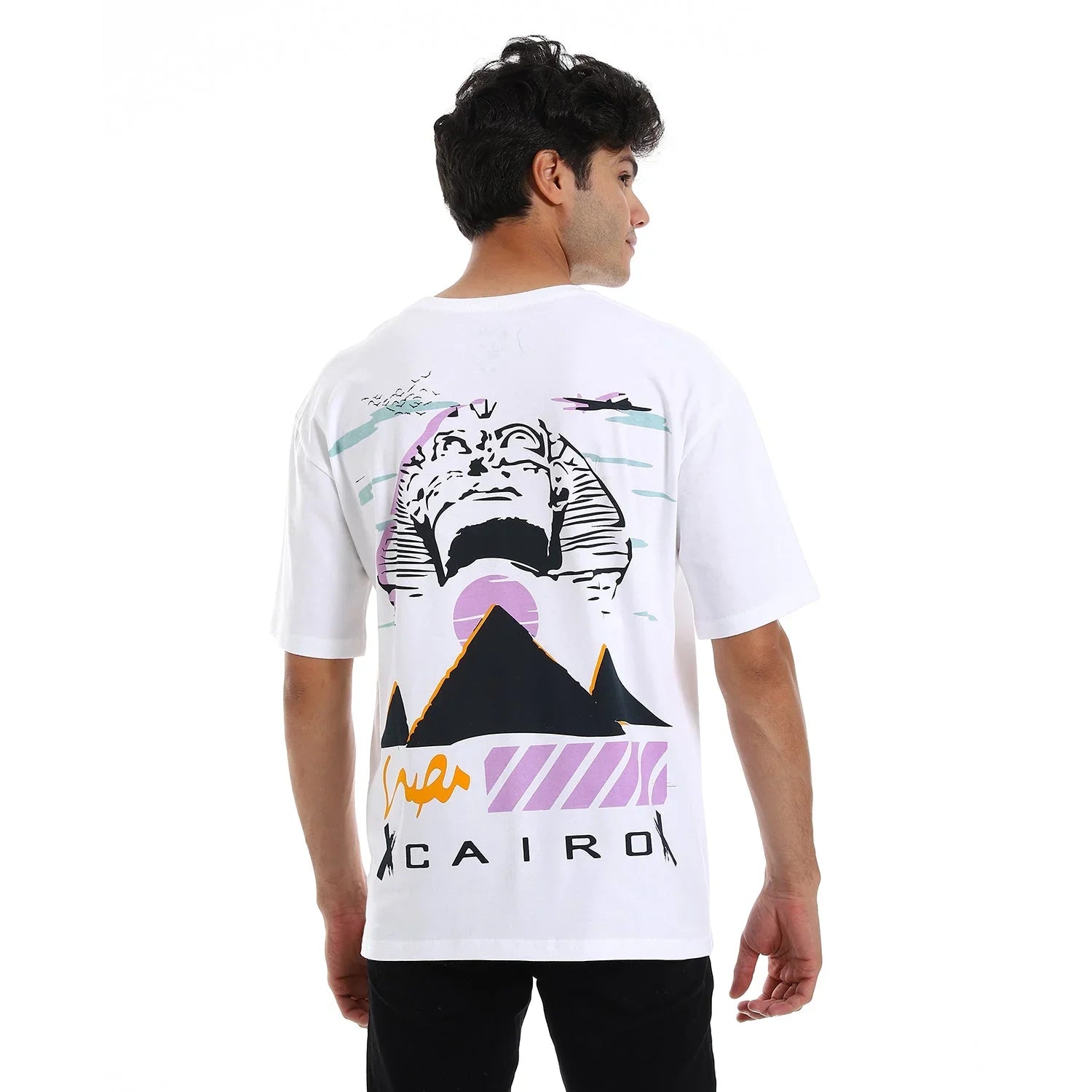 NAS Trends - Abo el hol Unisex Oversized SS T-Shirt - Off White 2