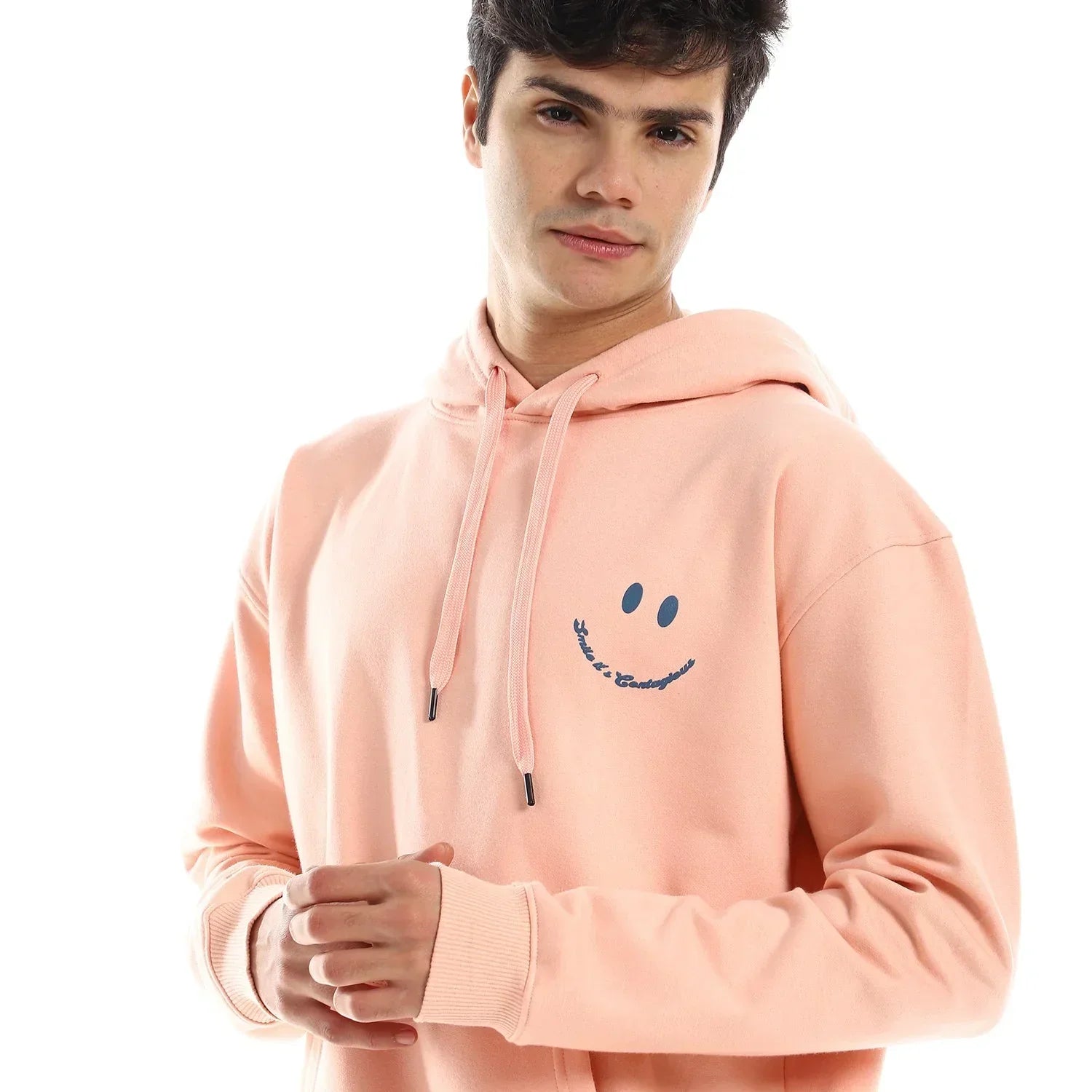 Contagious Unisex Oversized Hoodie-Rose - NAS Trends - Babazzaro