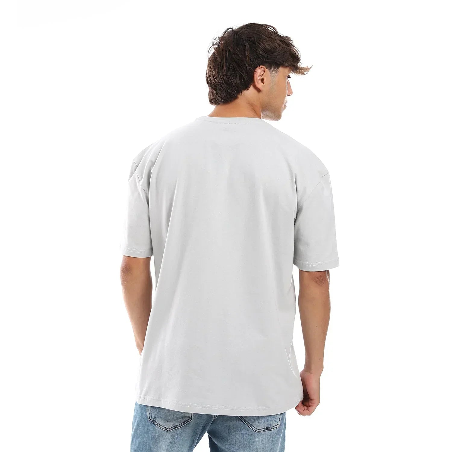 Basic Unisex Oversized SS T-Shirt - Silver - NAS Trends - Babazzaro