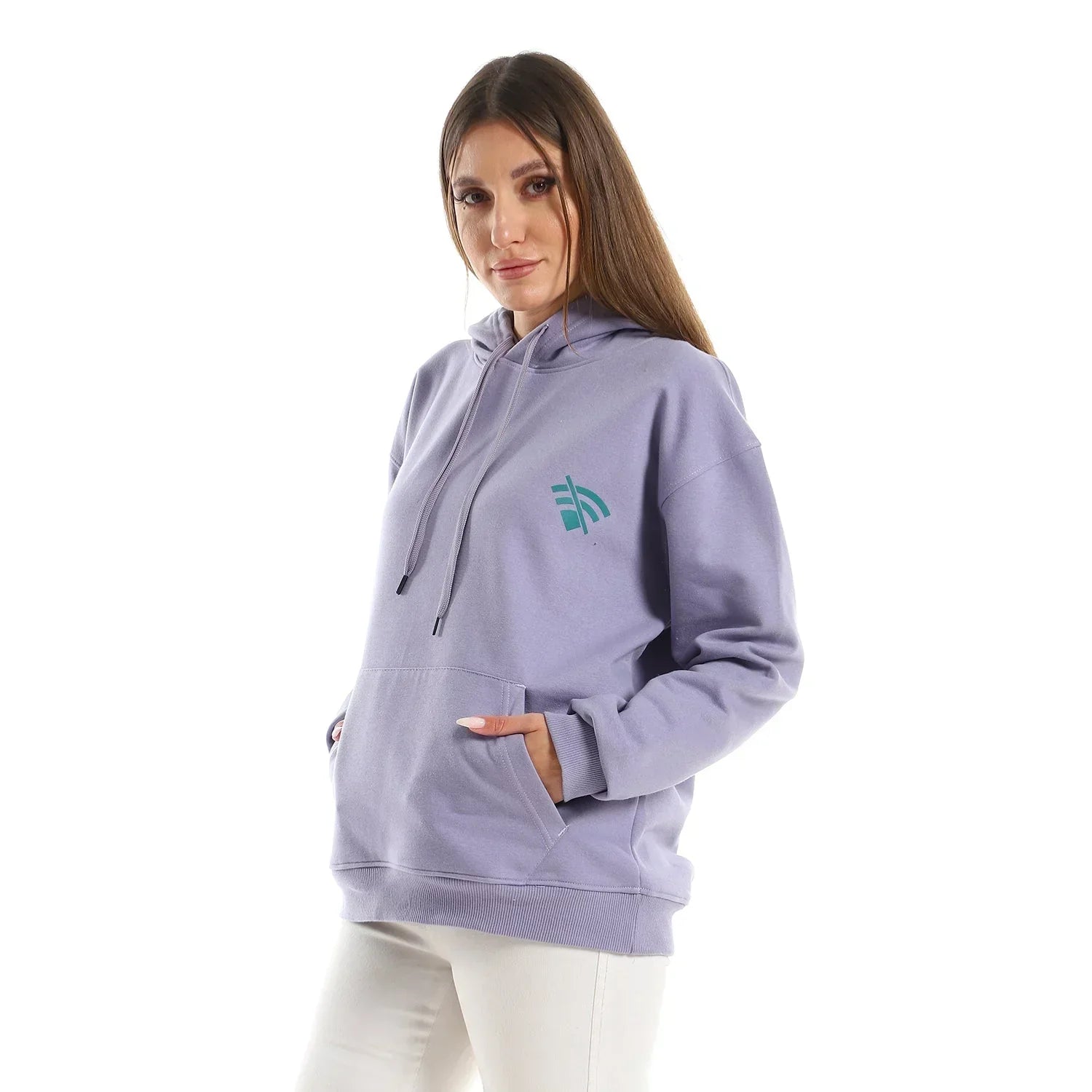 Wifi Unisex Oversized Hoodie-Lila - NAS Trends - Babazzaro
