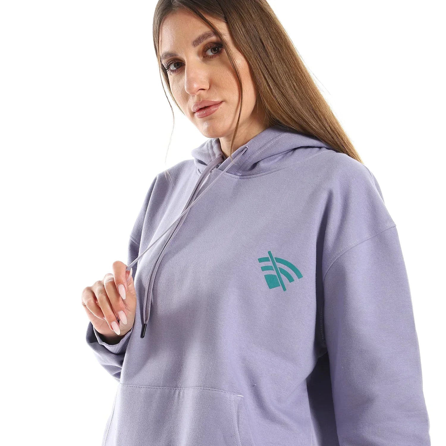 Wifi Unisex Oversized Hoodie-Lila - NAS Trends - Babazzaro