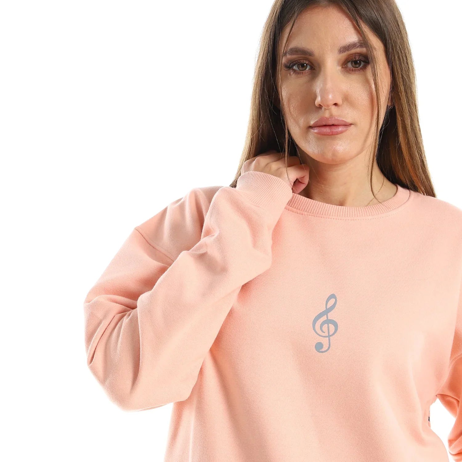 NAS Trends - Antika Unisex Oversized Crew-neck Sweatshirt-Rose 5