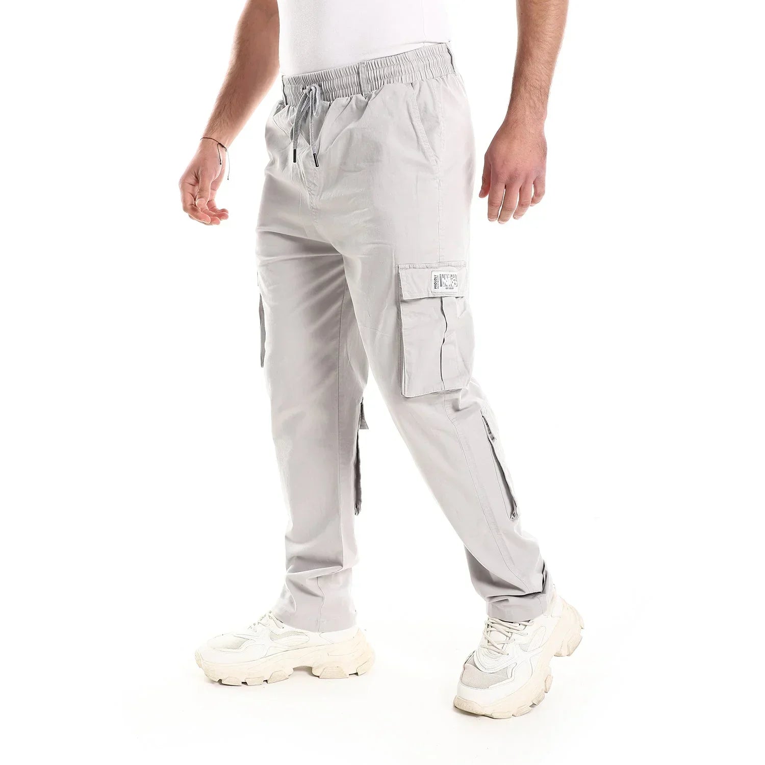 Basic Unisex Cargo Pants - Grey - NAS Trends - Babazzaro