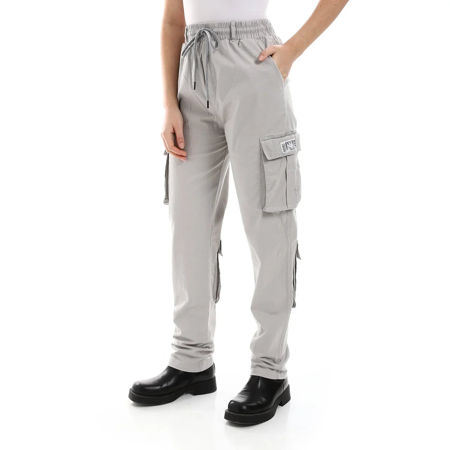 NAS Trends - Basic Unisex Cargo Pants - Grey 3