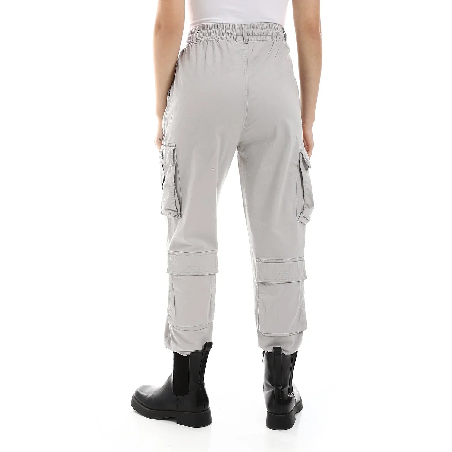 NAS Trends - Basic Unisex Cargo Pants - Grey 4