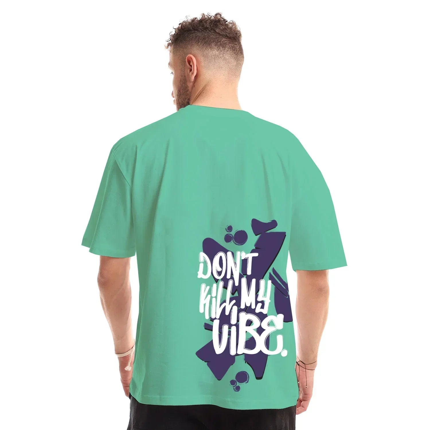 Vibe Unisex Oversized SS T-Shirt - Mint Green - NAS Trends - Babazzaro