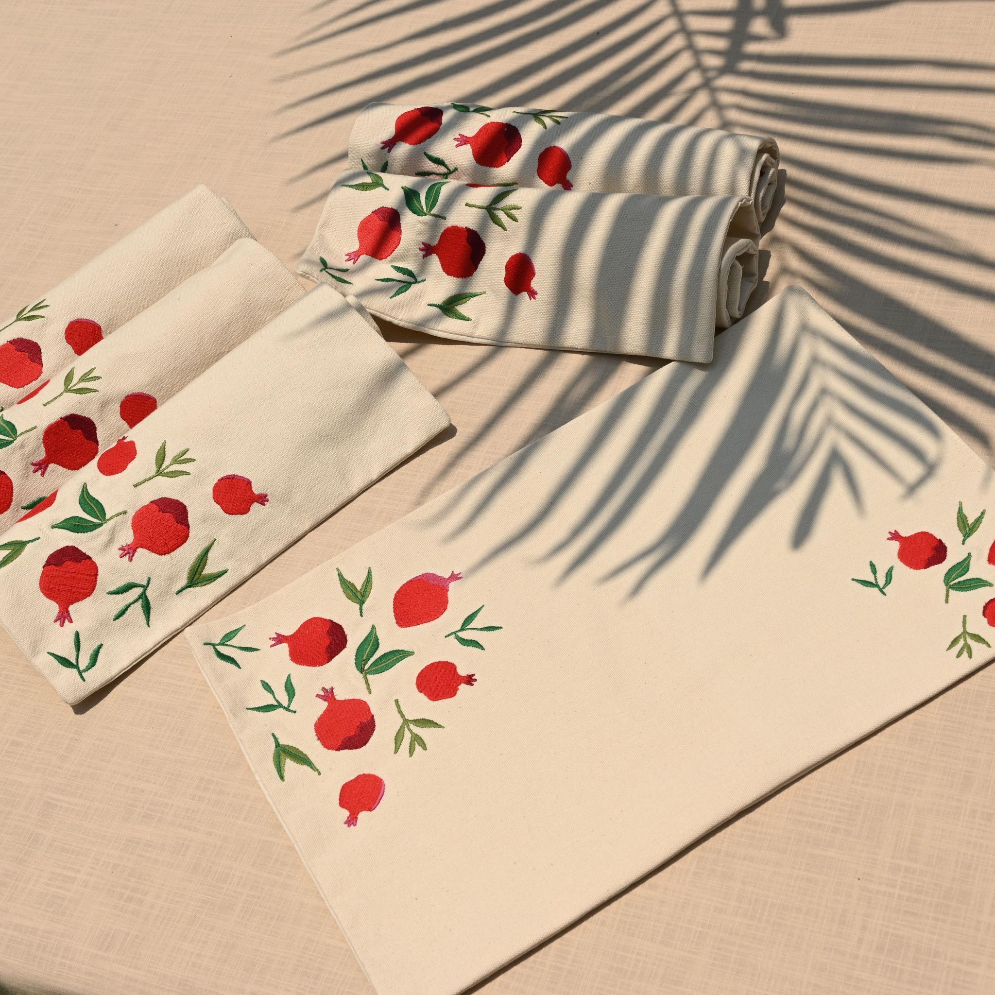 Pomegranate Placemats Set - Ticas