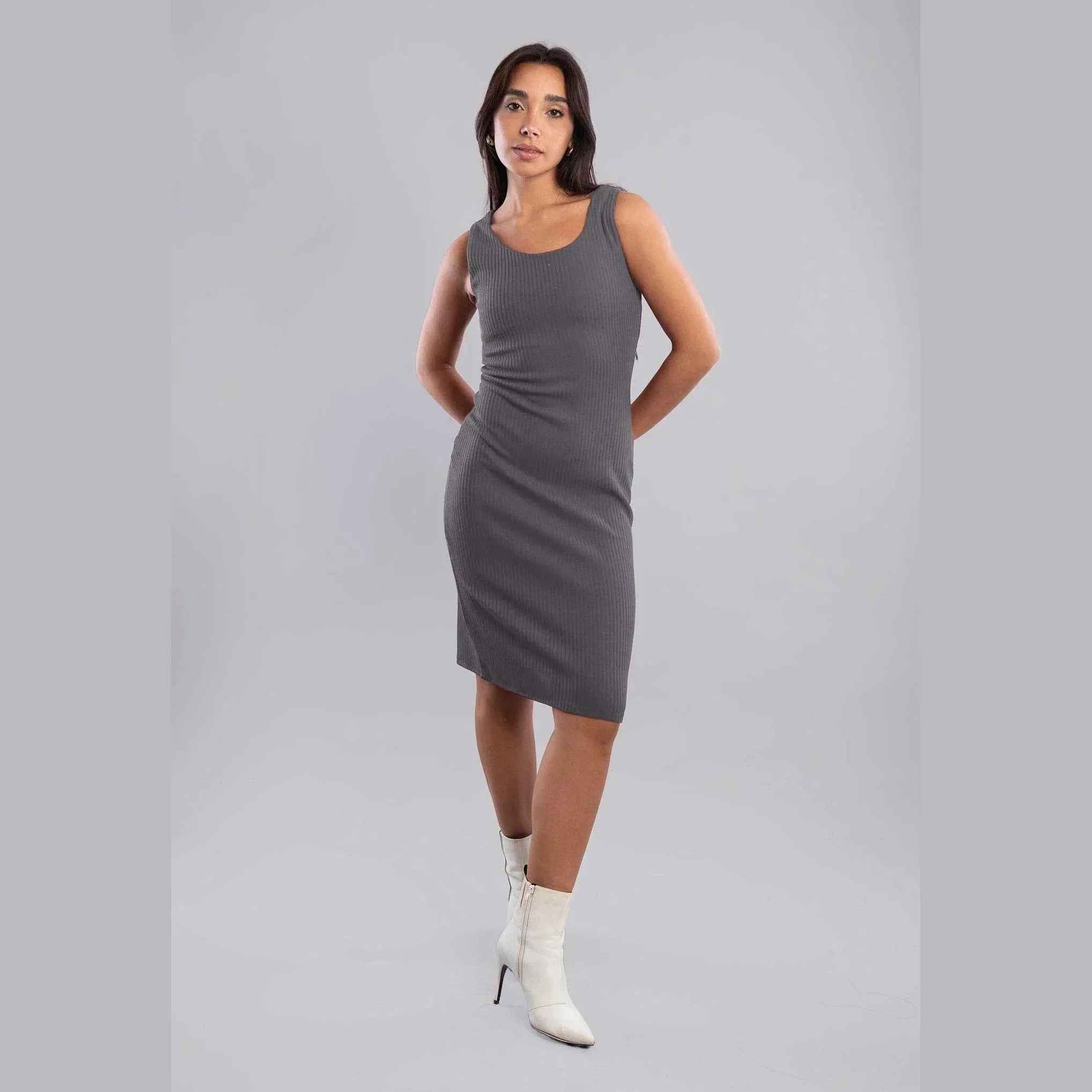 Rib Knitted Dress - Viva