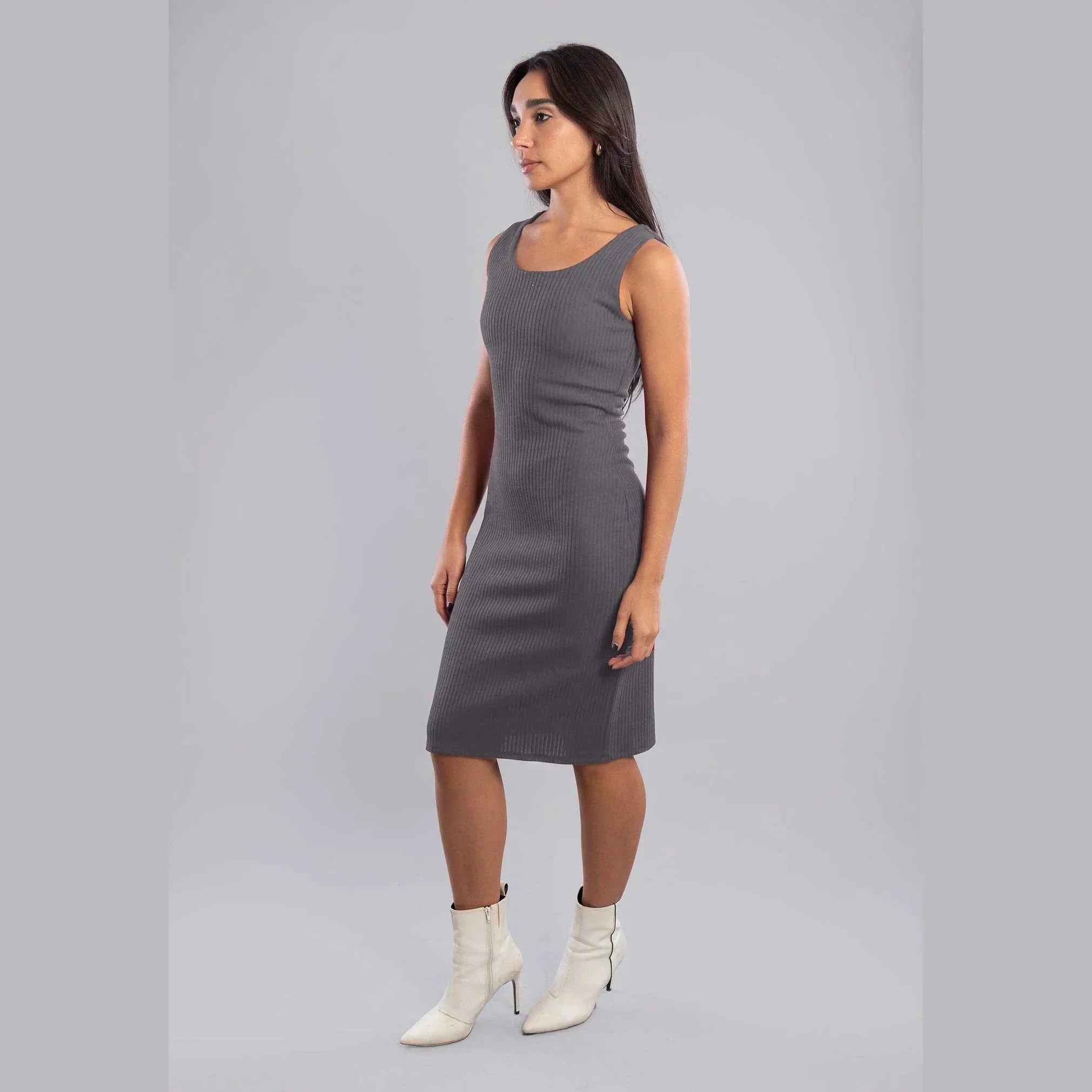 Rib Knitted Dress - Viva