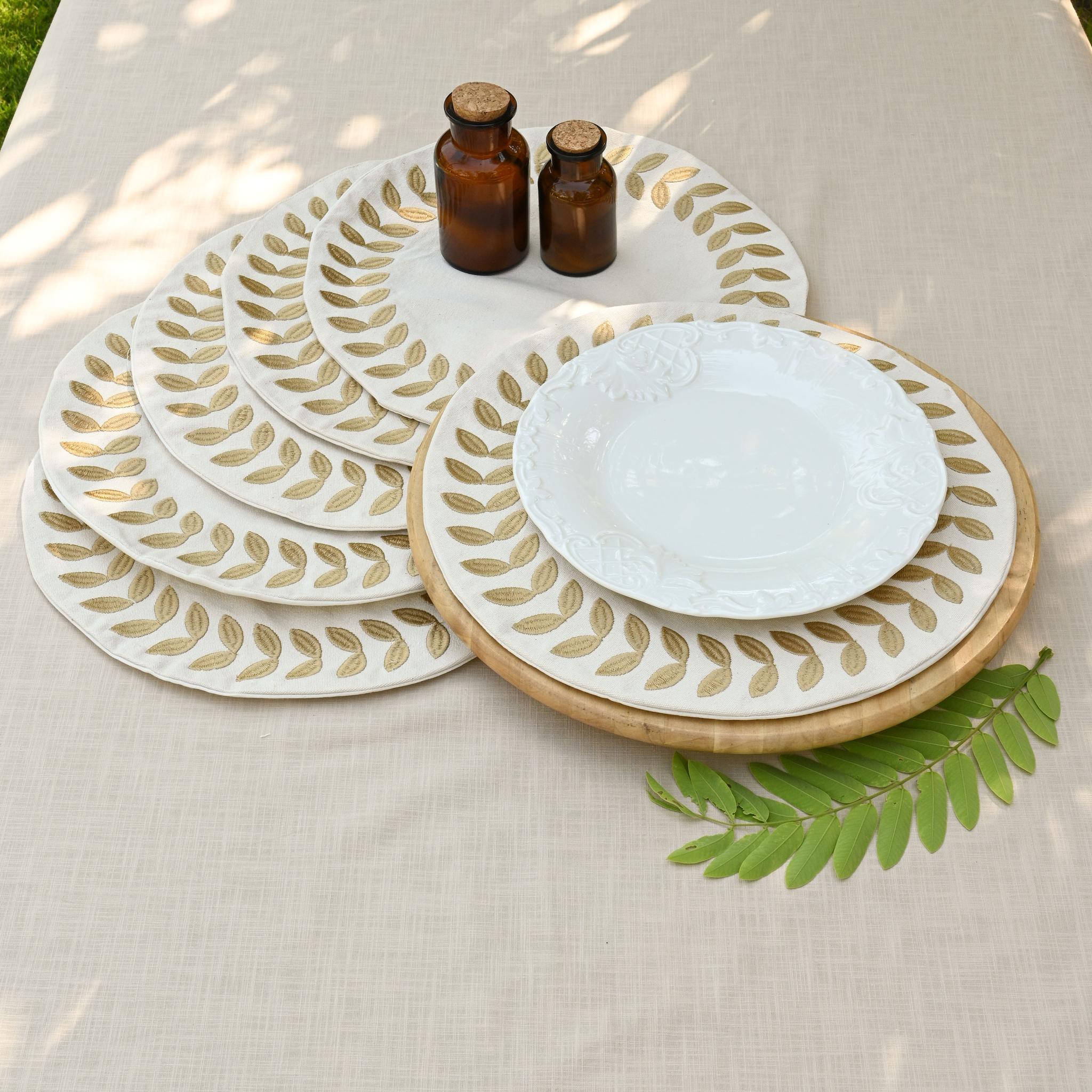 Roman Leaves Placemats Set - Ticas