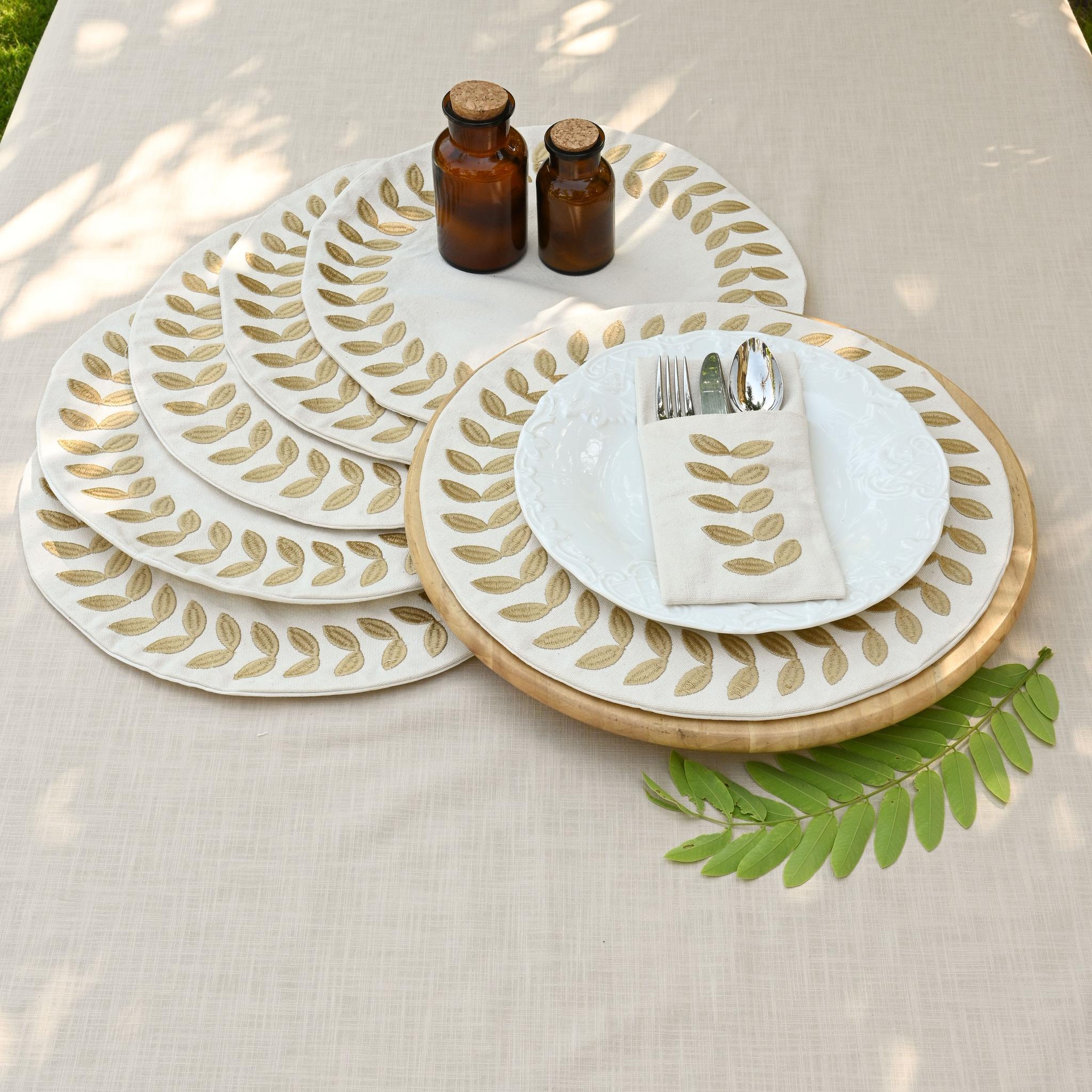 Roman Leaves Placemats Set - Ticas