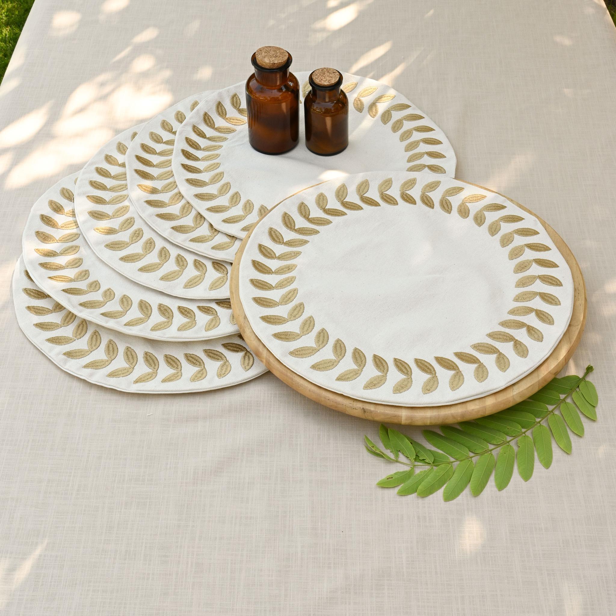 Roman Leaves Placemats Set - Ticas