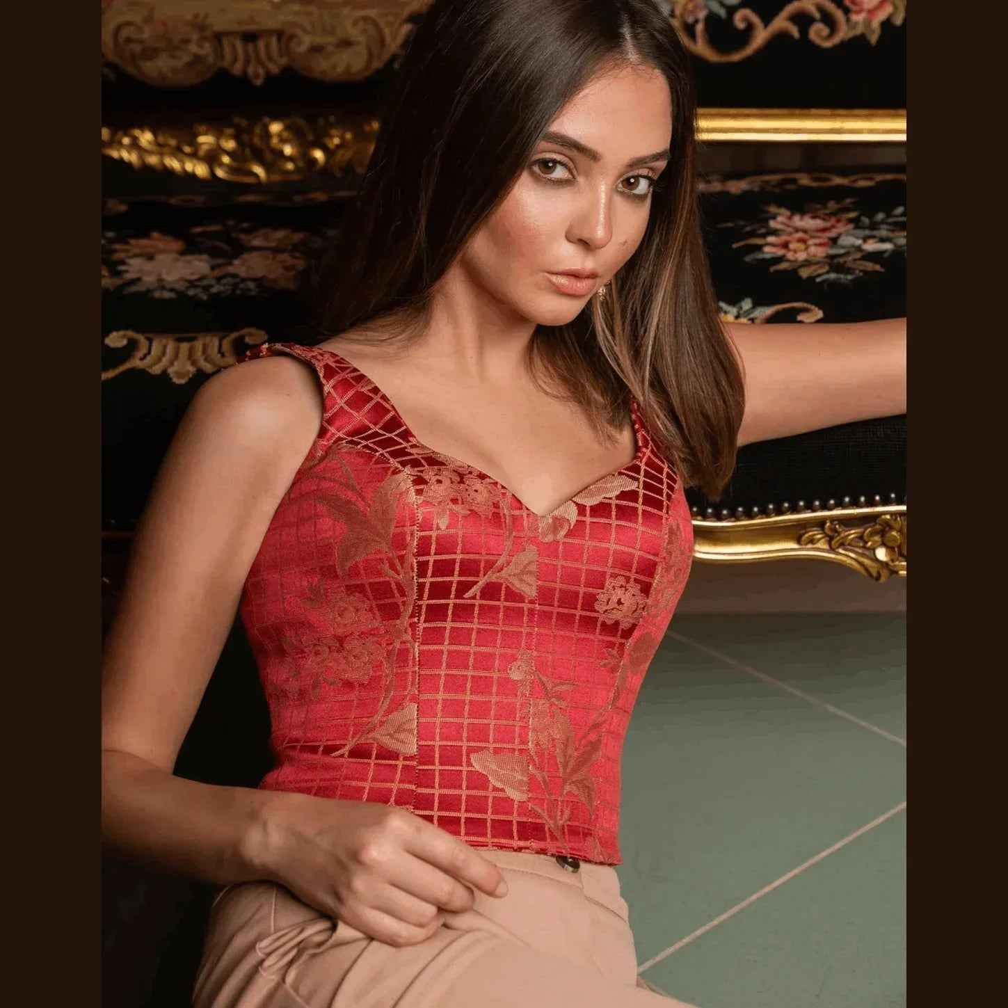 Xmas Brocade Bustier - Nosh