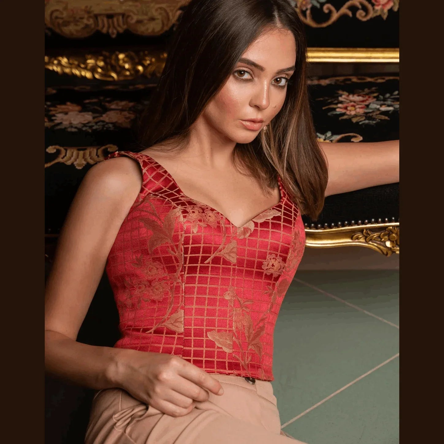 Nosh - Xmas Brocade Bustier 3