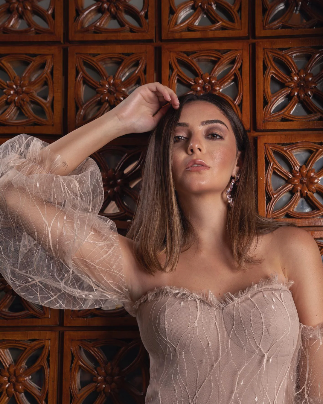 Nosh - Simone Puffy Tulle Sleeves Bustier 2