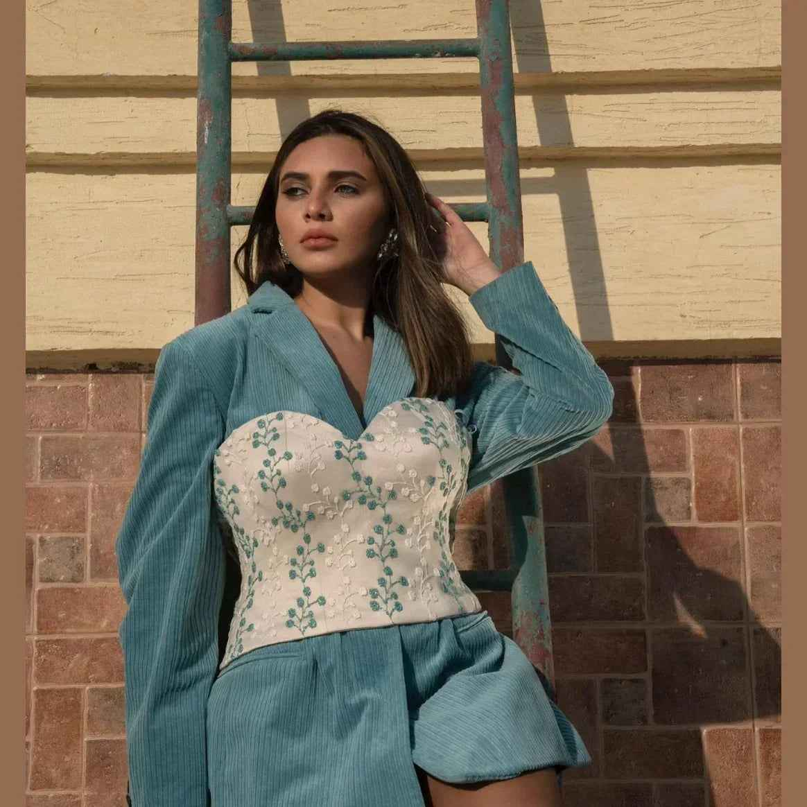 Dreamy Blue Pastel Corset - Nosh