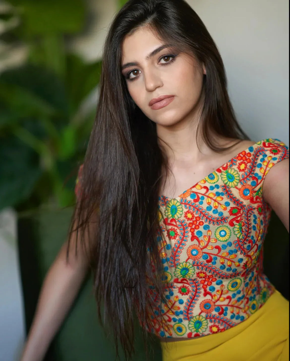 Nosh - Off-shoulder Colorful Bustier Top 1