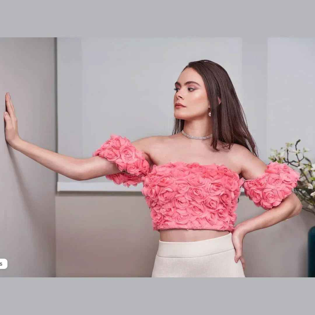 Pink Balloon Organza Top - Nosh